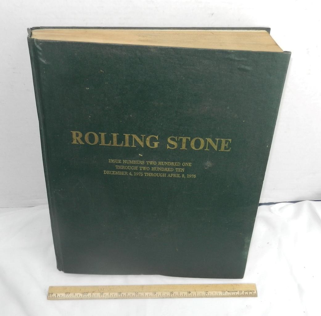 ROLLING STONE MAGAZINE BOUND Issue 201-210 Jack Nicholson Bowie Selleck 1975-76