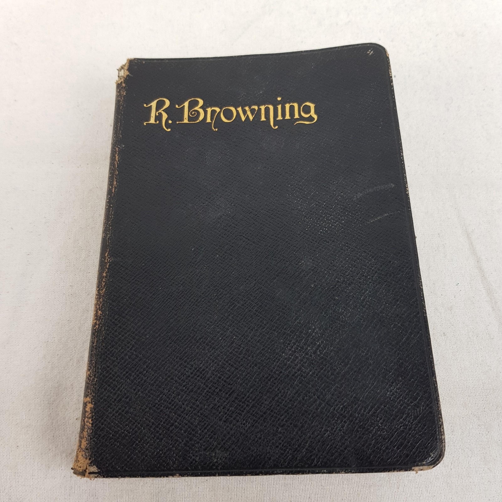 Poems of Robert Browning Book Leather Bound Gilt Pages Oxford Press 1919