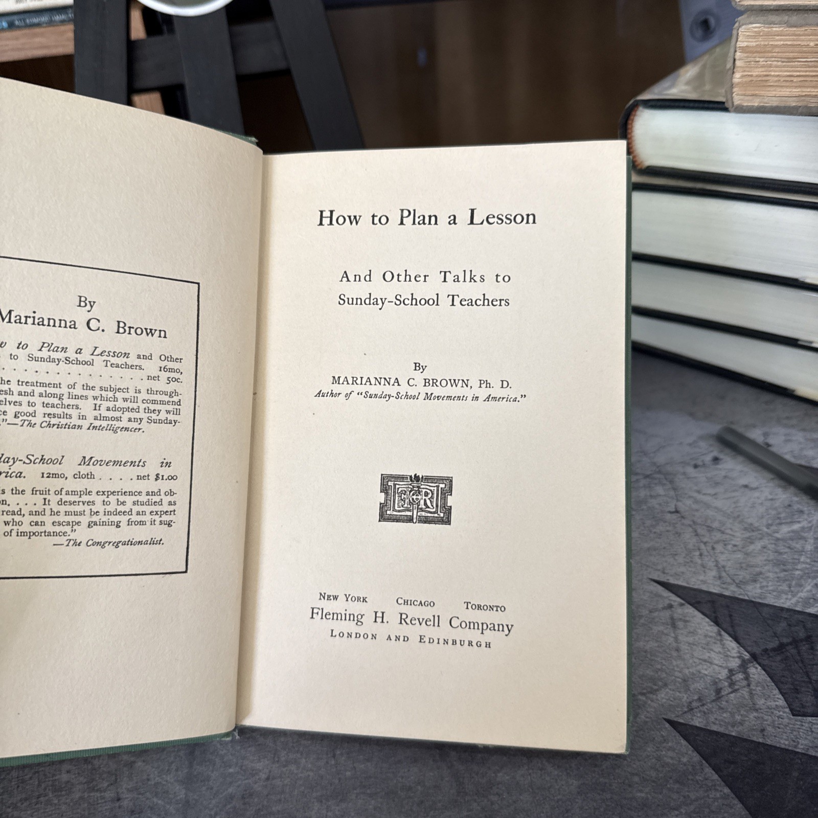 HOW to PLAN A LESSON Sunday School Teachers Marianna Brown 1904 Vintage Antique