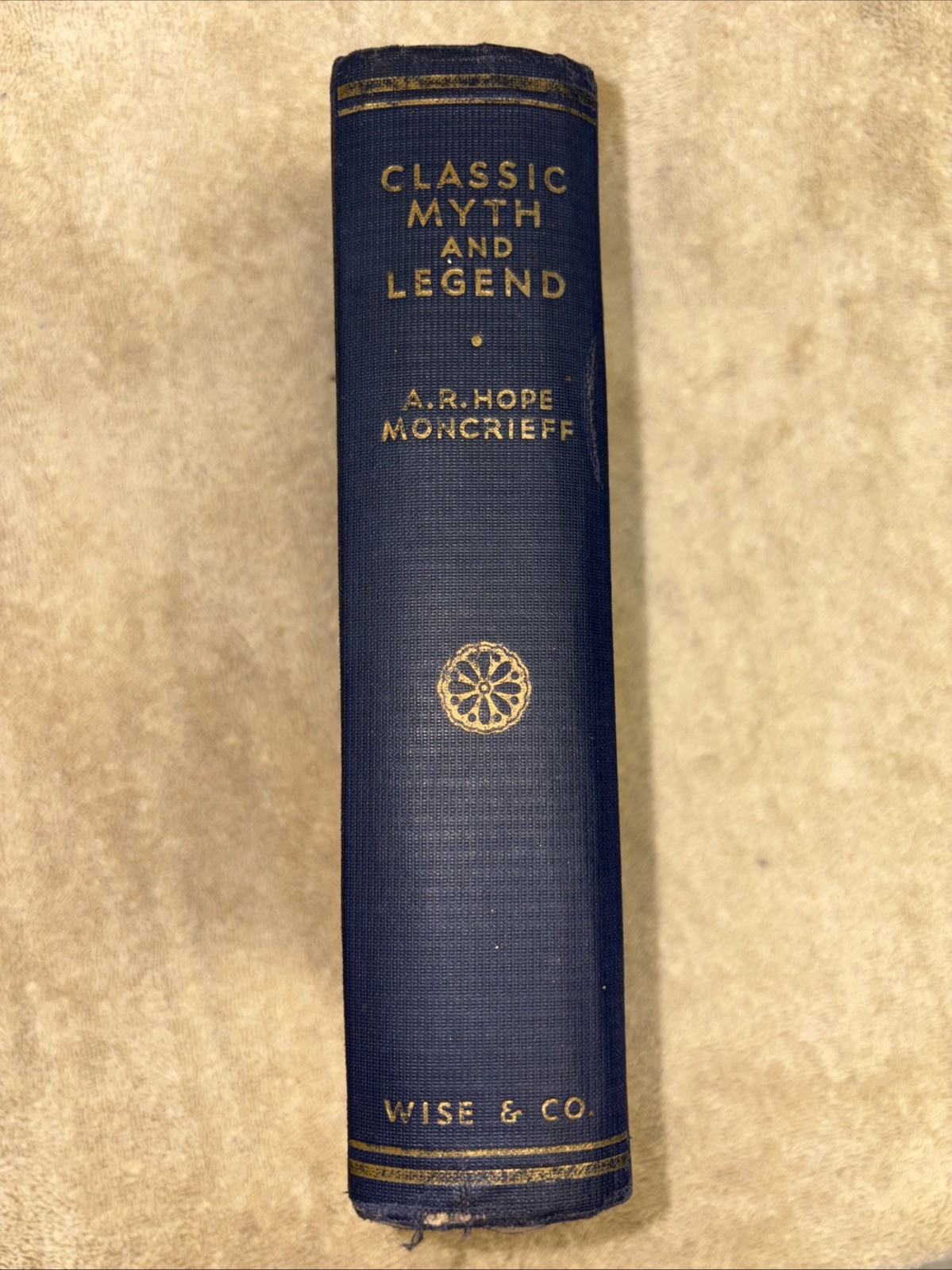 Classic Myth and Legend HC A.R. Hope Moncrieff 1934 William Wise & Company Rare
