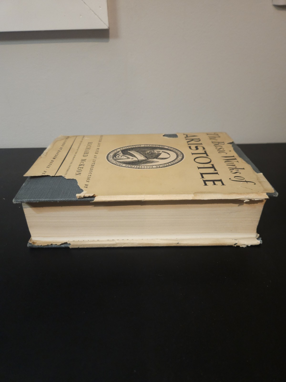 Aristotle Basic Works Richard McKeon Random House Hardcover 1941 DJ 6th Printing
