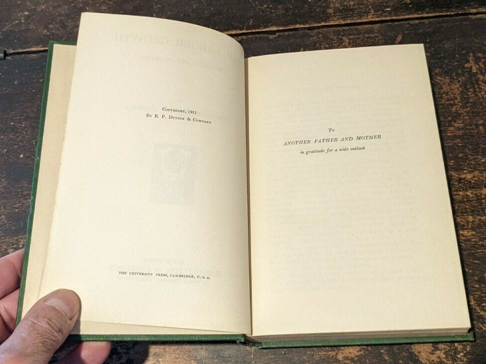 LARGER GROWTH by CONSTANCE SMEDLEY Suffragette Founder of Lyceum Clubs-1911-382p