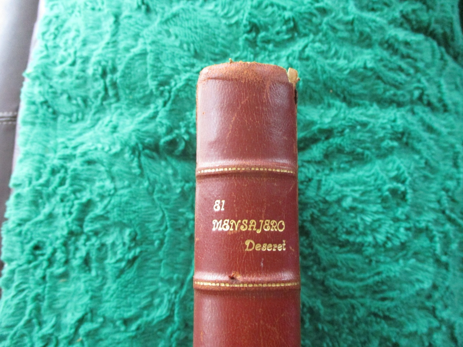 El Mensajero Deseret – 1952 LDS Argentina Spanish Full Year Leather Bound B9