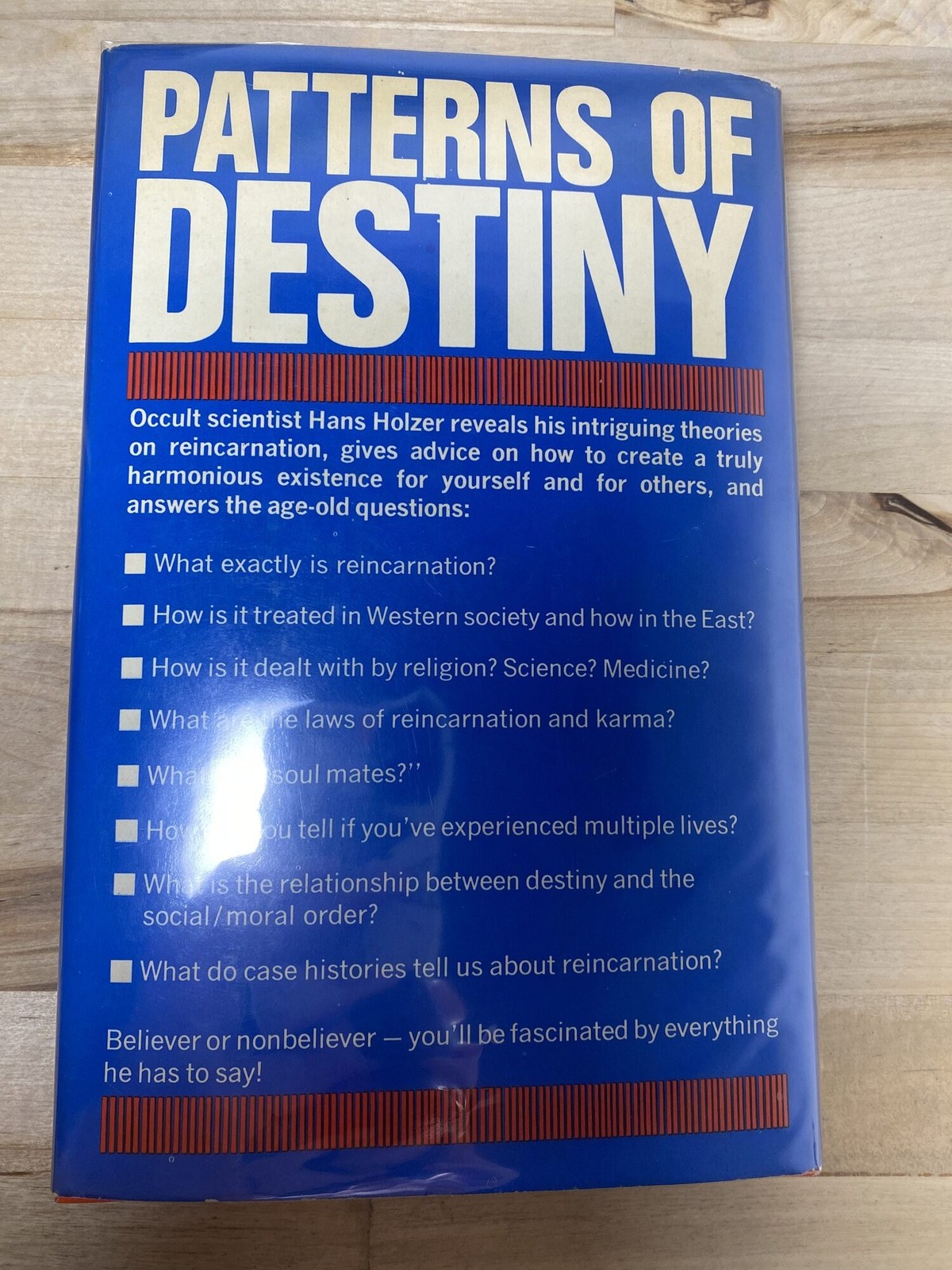 Hans Holzer / Patterns of Destiny | A Primer on Reincarnation 1st Edition 1974