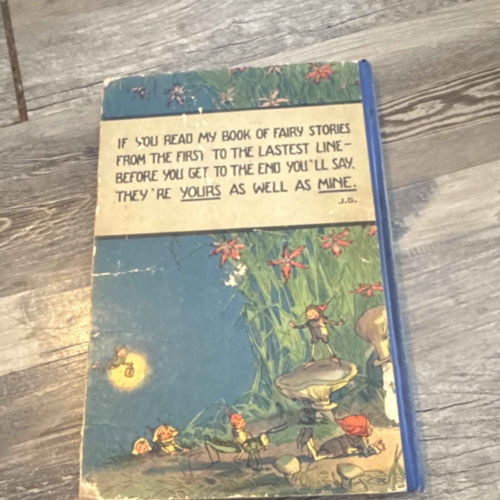Johnny Gruelle My Very Own Fairy Stories Hardcover 1928 P.F. Volland Illustrated