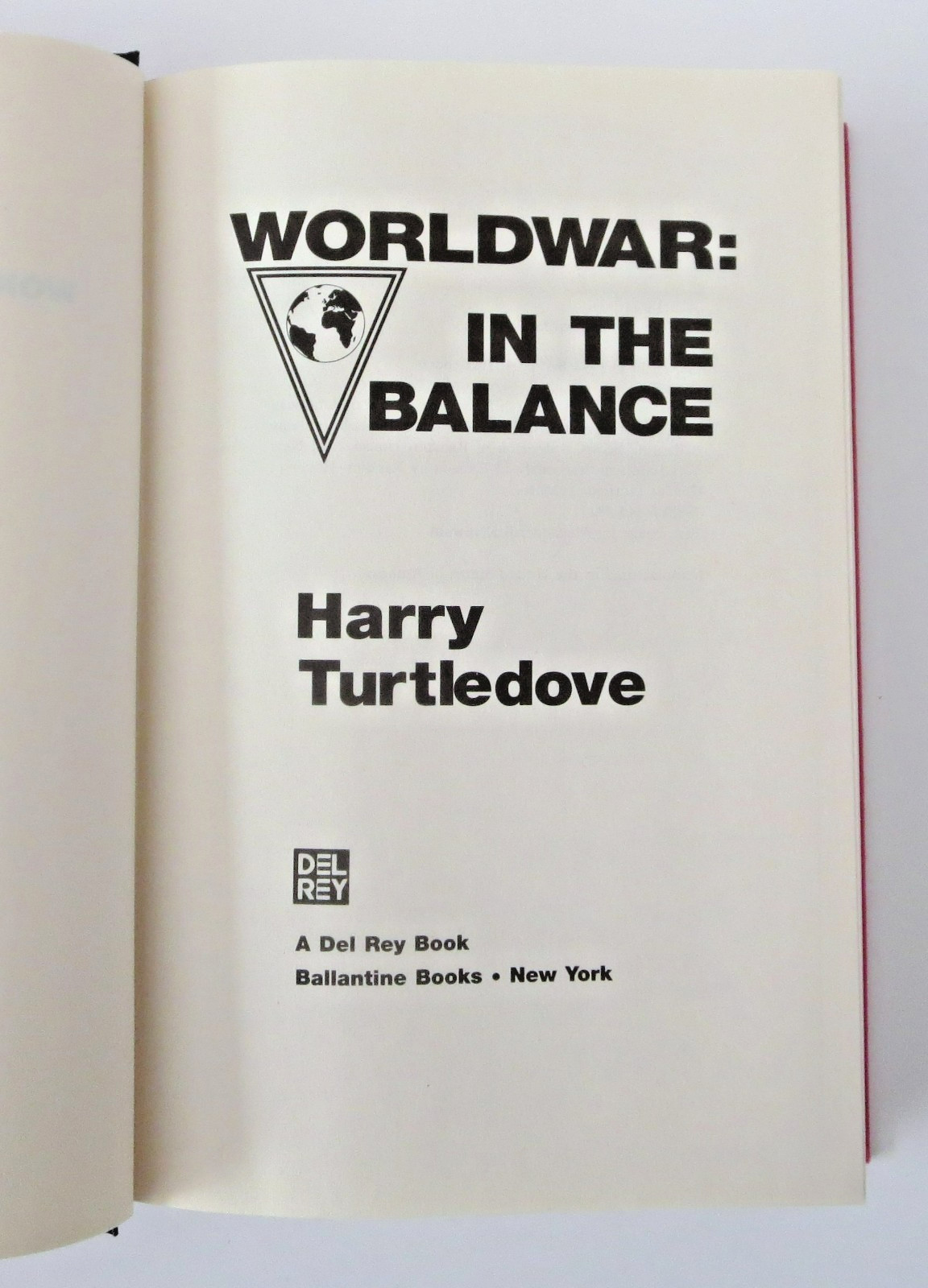 1994 WORLDWAR: IN THE BALANCE HARRY TURTLE DOVE HC DJ ALTERNATE HISTORY OF WW II