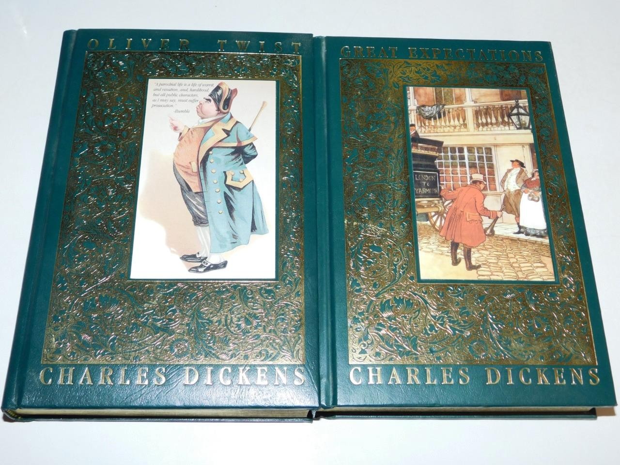 Trident Press Classic Charles Dickens Great Expectations Oliver Twist Hardcover