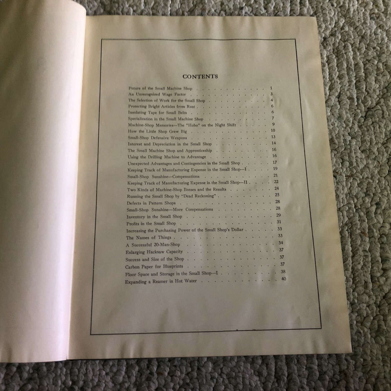 SUCCESS IN THE SMALL SHOP 2nd Ed Van Deventer McGraw Hill 1918 Vintage Antique