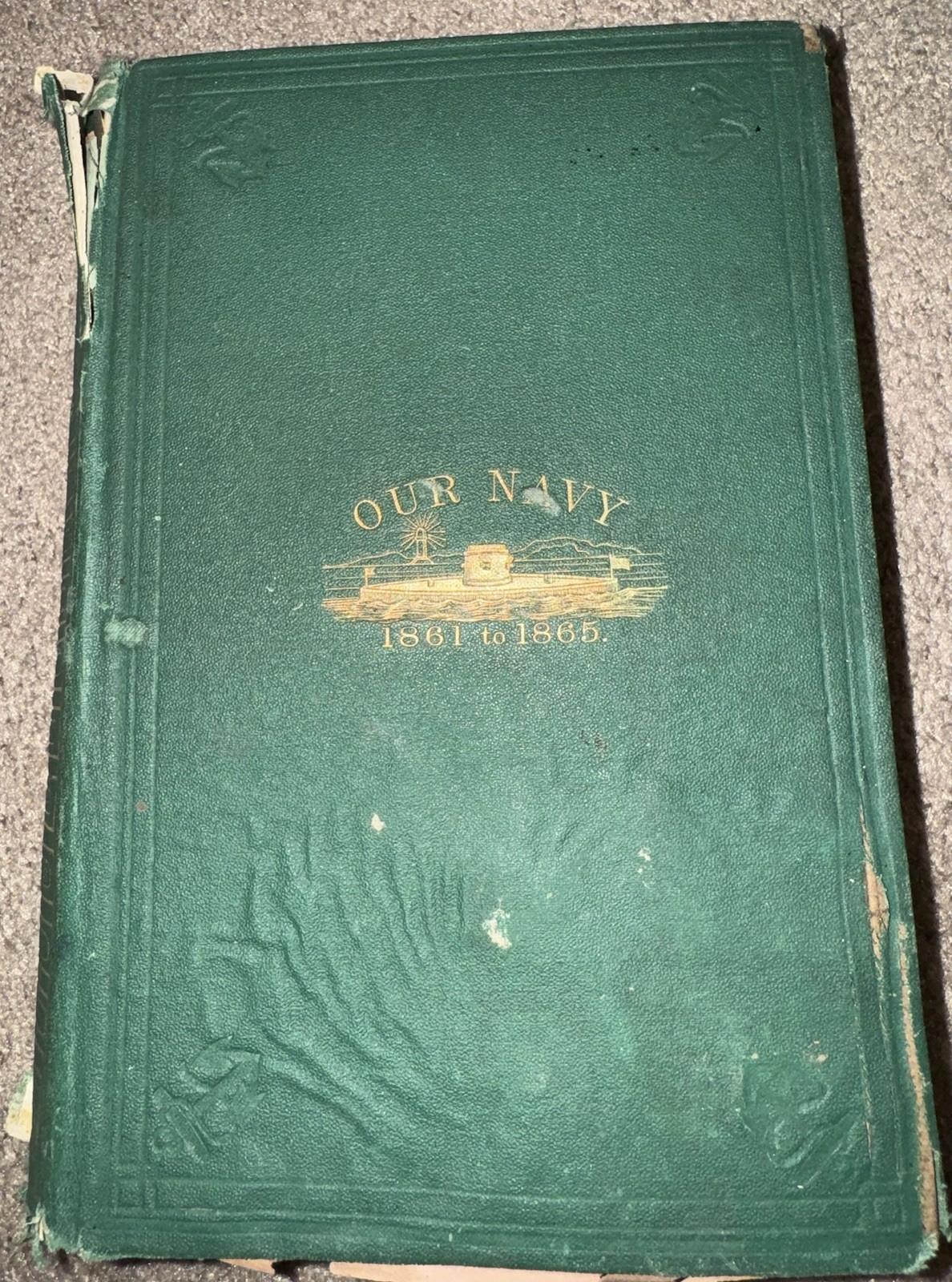1867 1st Ed American Navy Officers Illustrated Farragut Civil War Ironsides Book
