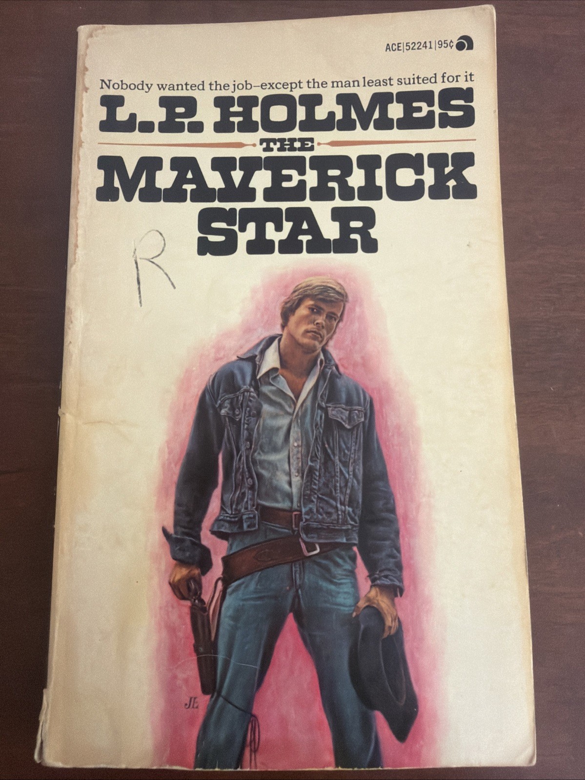 THE MAVERICK STAR by L P Holmes vintage 1969 paperback western