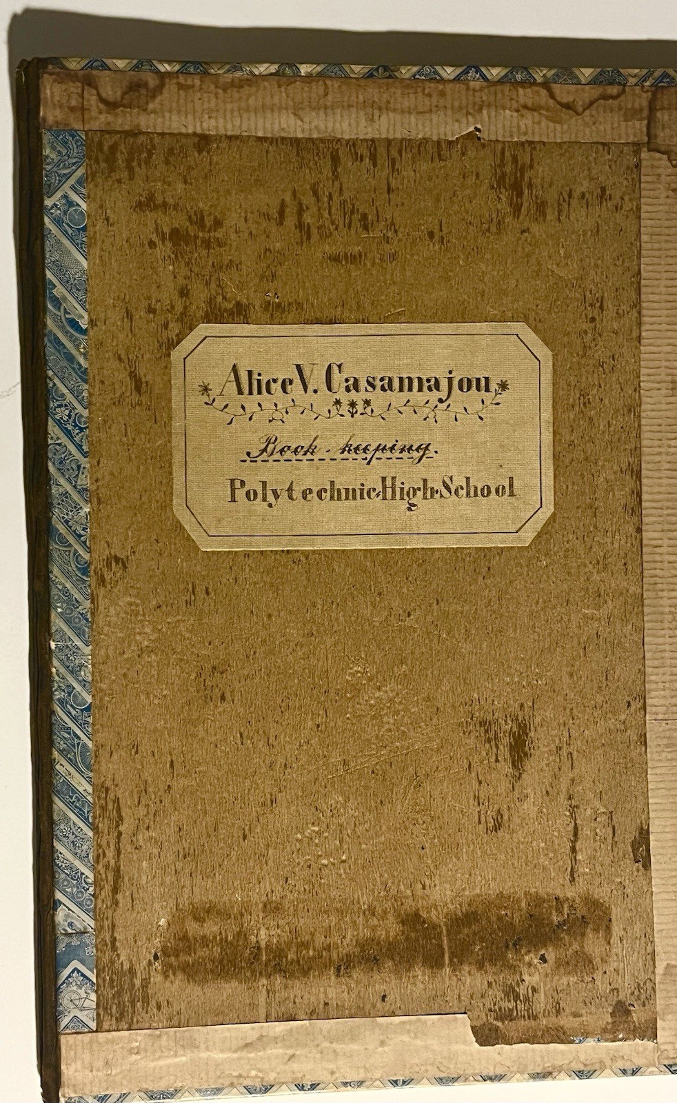 Polytechnic High School 1899 Book – Keeping Fine Calligraphy 39 pages