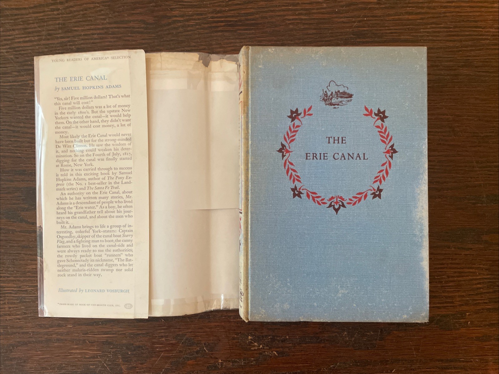 The Erie Canal [Landmark Books #34] by Samuel Hopkins Adams 1953 HC/DJ