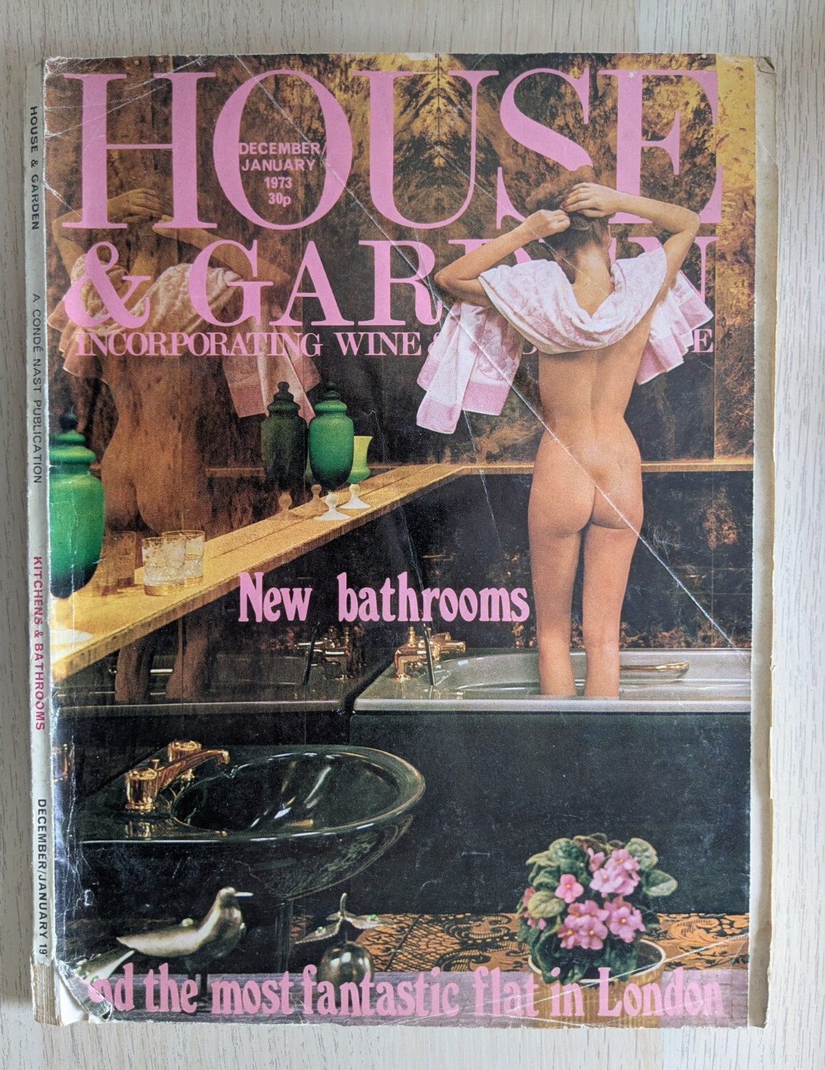 HOUSE & GARDEN MAGAZINE DEC/JAN 1973 – A Conde Nast – Paperback