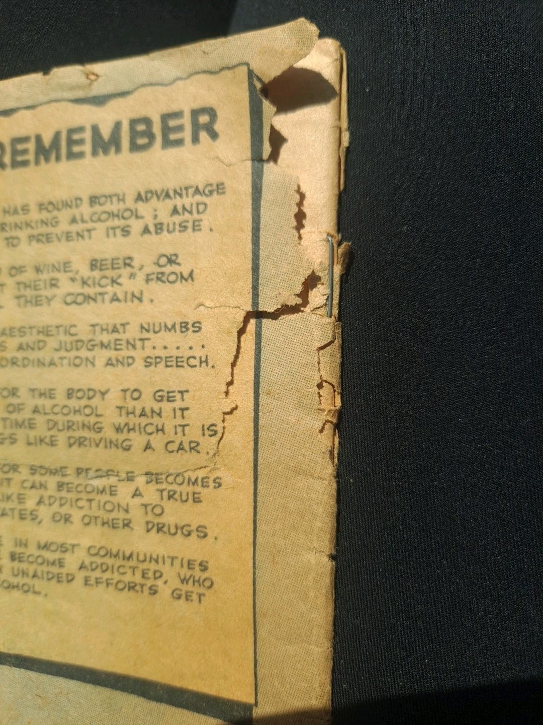 1962 „It’s Best to Know“ Comic About Alcohol Drug Addiction Research ON CA