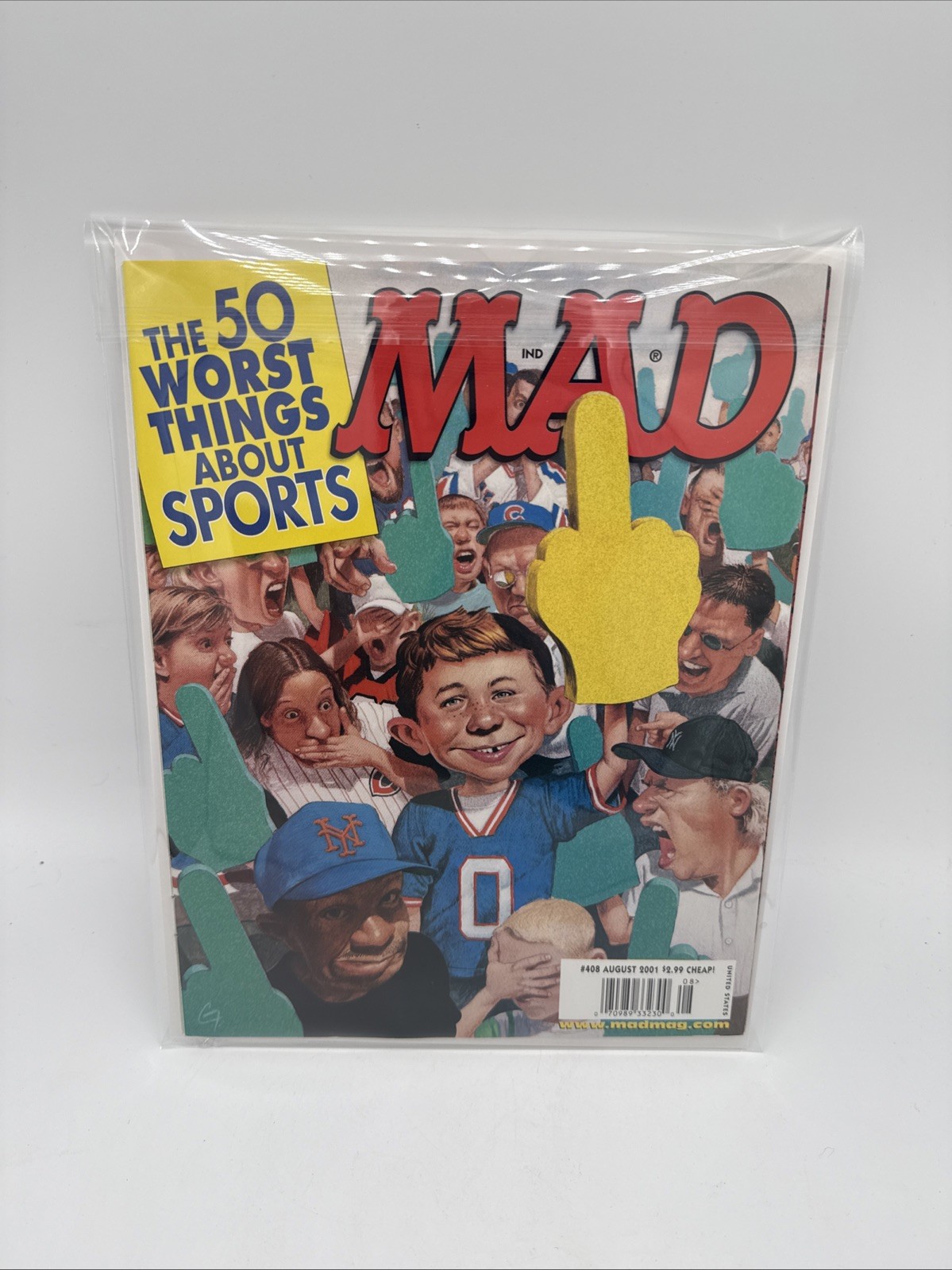 Vintage MAD Magazine Issue #408 August 2001 THE 50 WORST THINGS ABOUT SPORTS