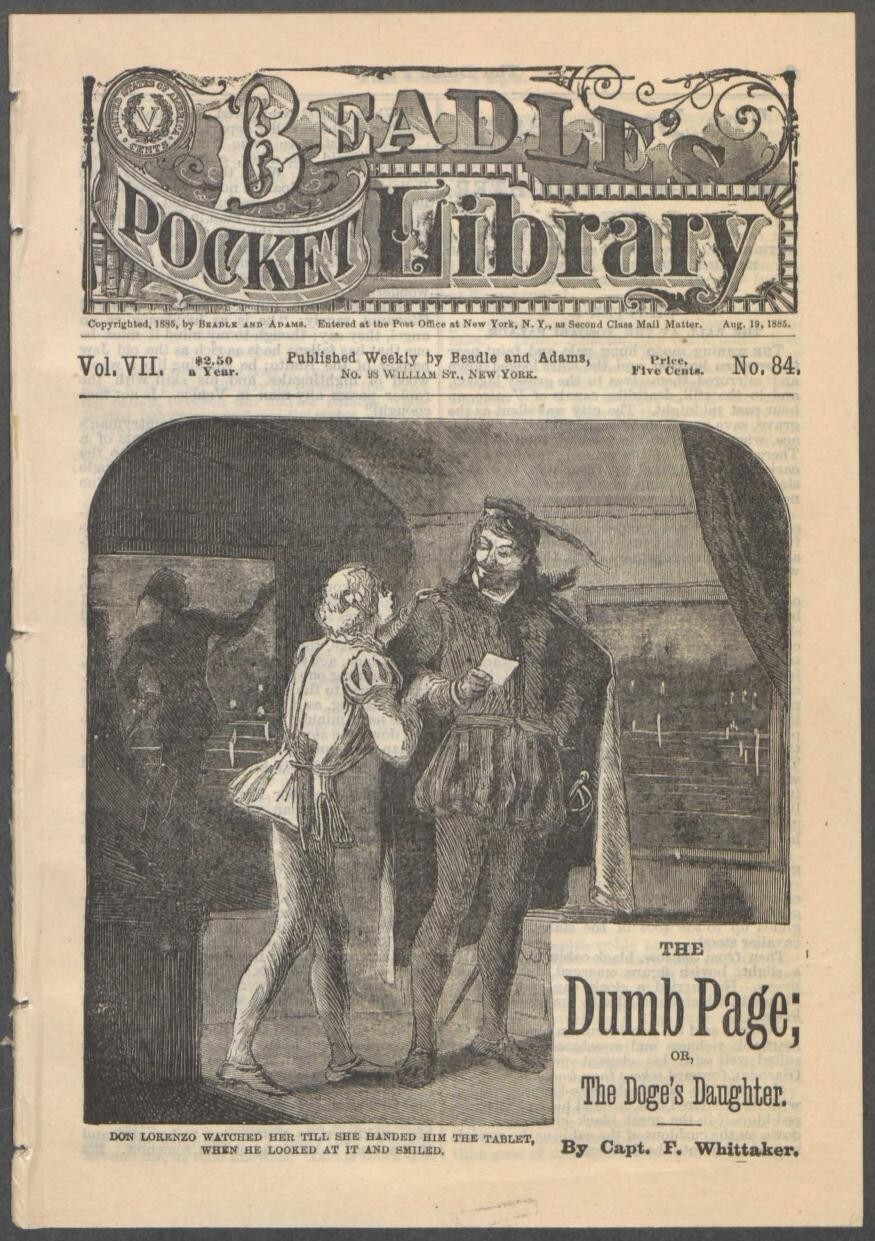 BEADLE’S POCKET LIBRARY 138 Unique Issue Collection On USB Flash Drive