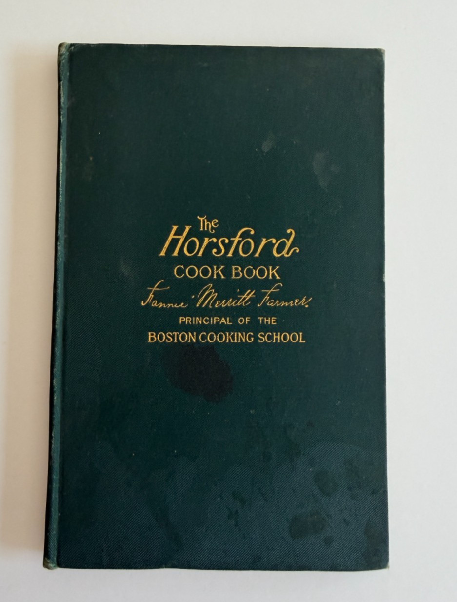 Antique 1895 Horsford Cook Book Fannie Farmer Boston Cooking School Hardcover 1s