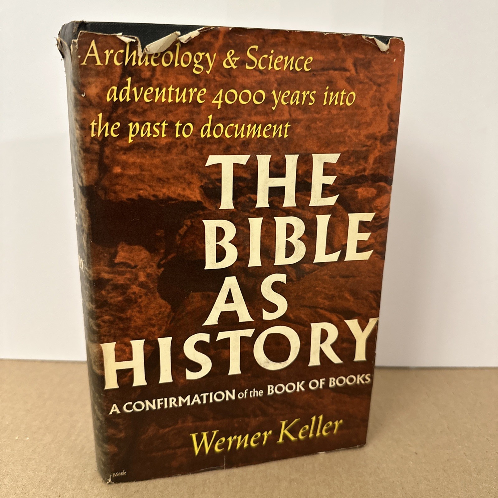 The Bible as History by Werner Keller 1956 Hardcover Dust Jacket