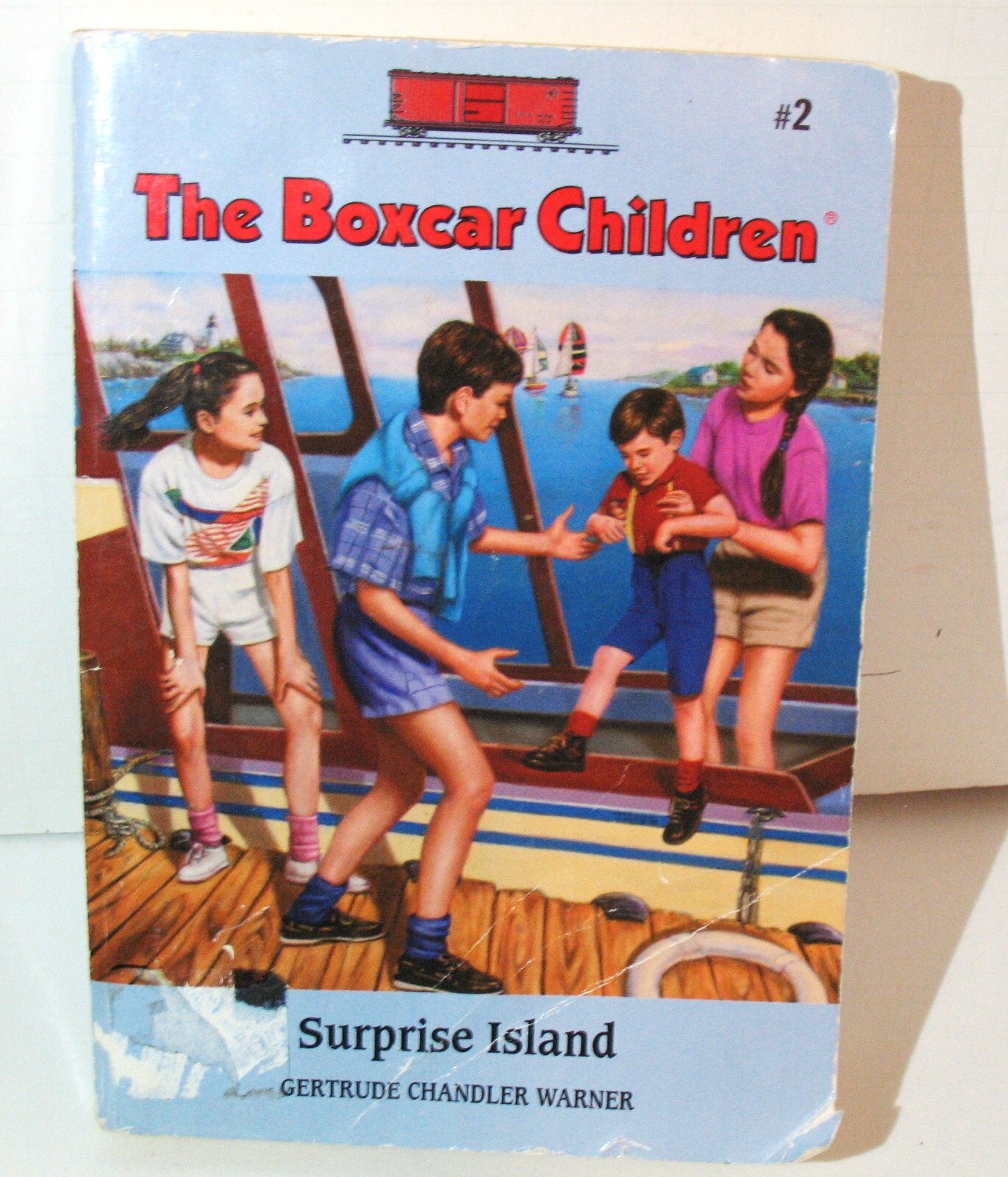 Vtg Paperback Book The Boxcar Children Suprise Island by Gertrude Chandler 1977