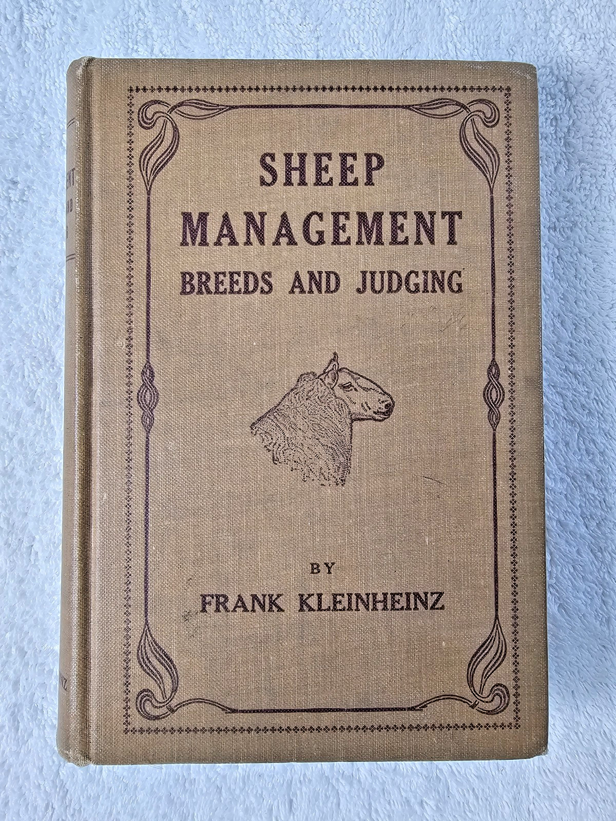 1920 Antique Sheep Management Textbook Frank Kleinheinz Wisconsin Livestock Book