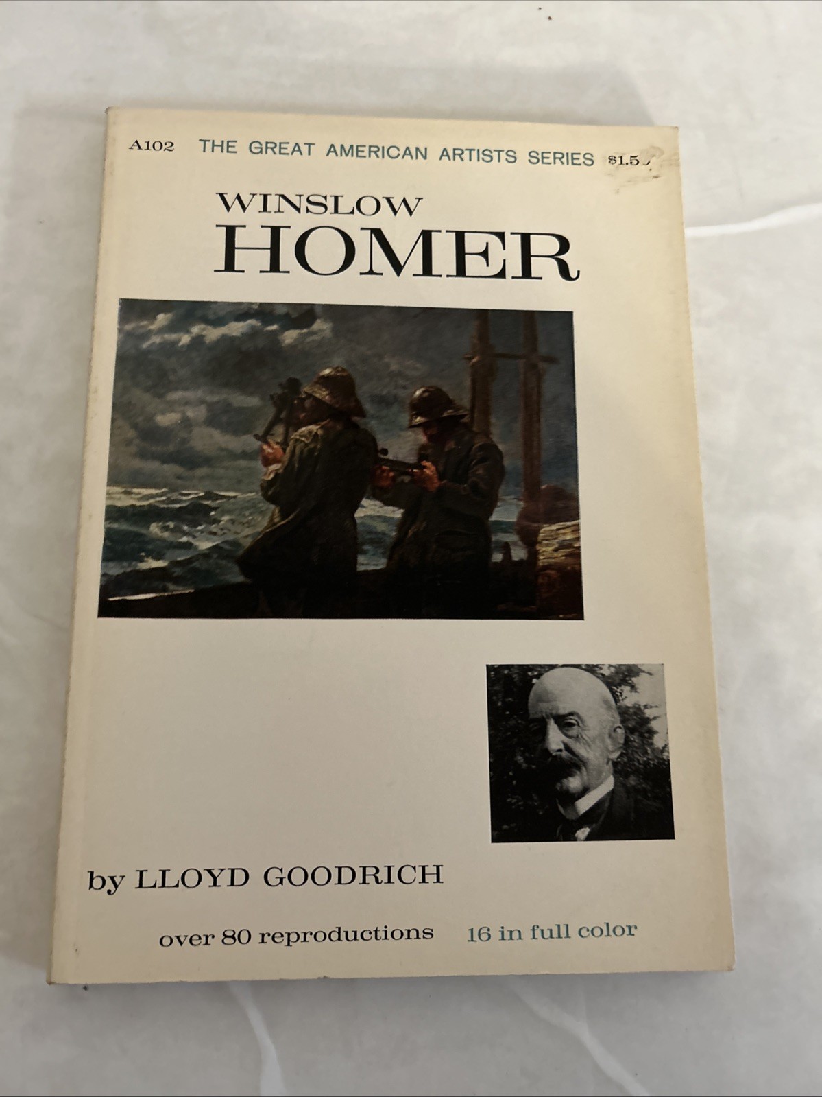 Winslow Homer, The Great American Artists Series 1959 paperback