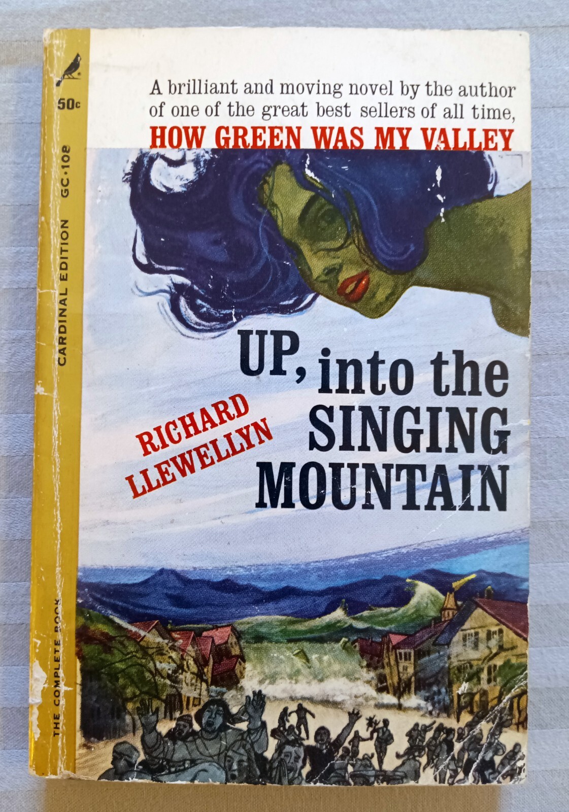 UP, INTO THE SINGING MOUNTAIN, RICHARD LLEWELLYN, POCKET BOOKS PAPERABCK PB 1961