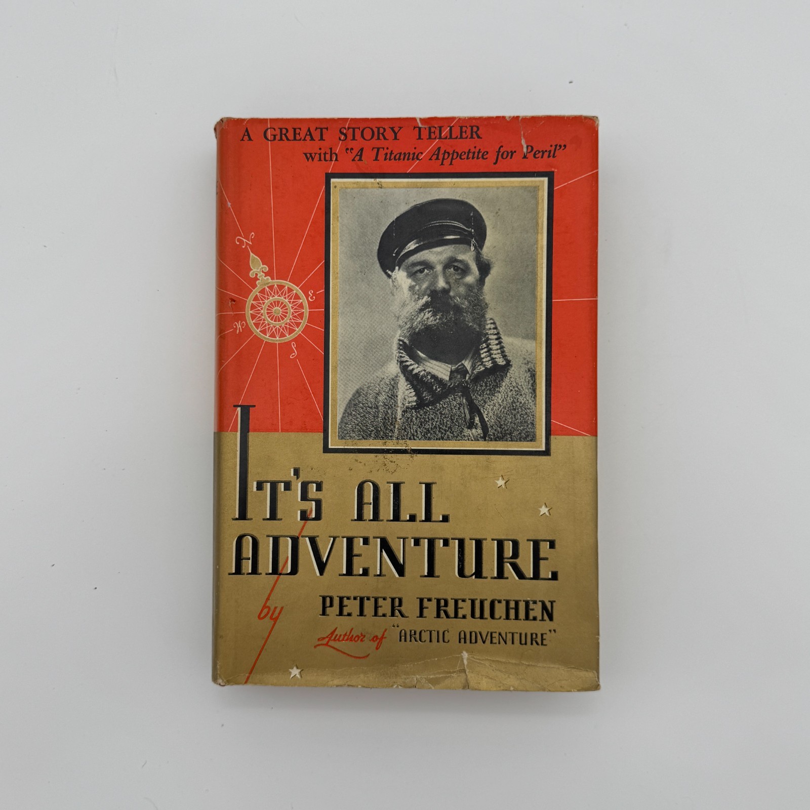 It’s All Adventure Peter Freuchen 1941 First Edition Hardcover W/ Dust Jacket
