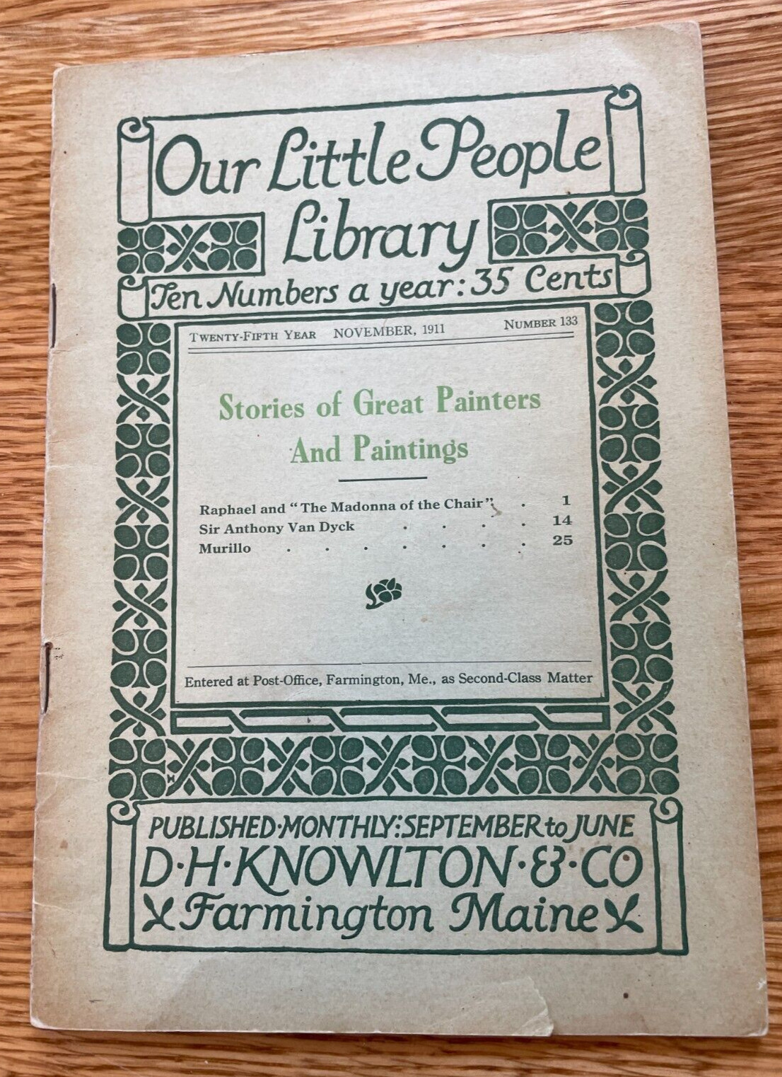 Our Little People Library Stories of Great Painters and Paintings 1911 Vintage