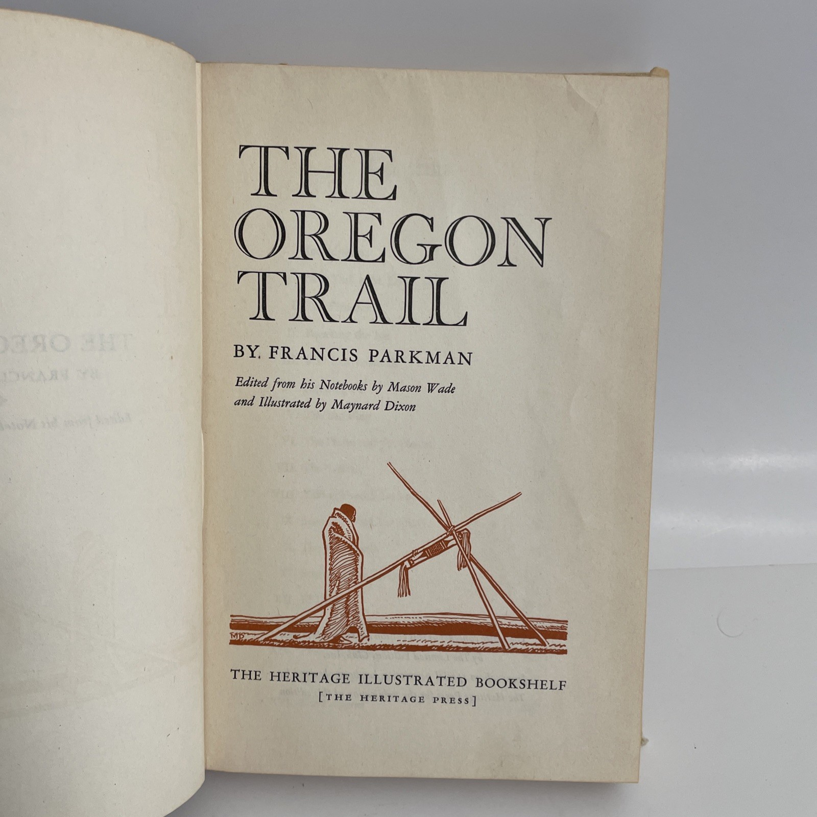 The Oregon Trail Illustrated by Maynard Dixon. 1943 Limited Edition Book Club.
