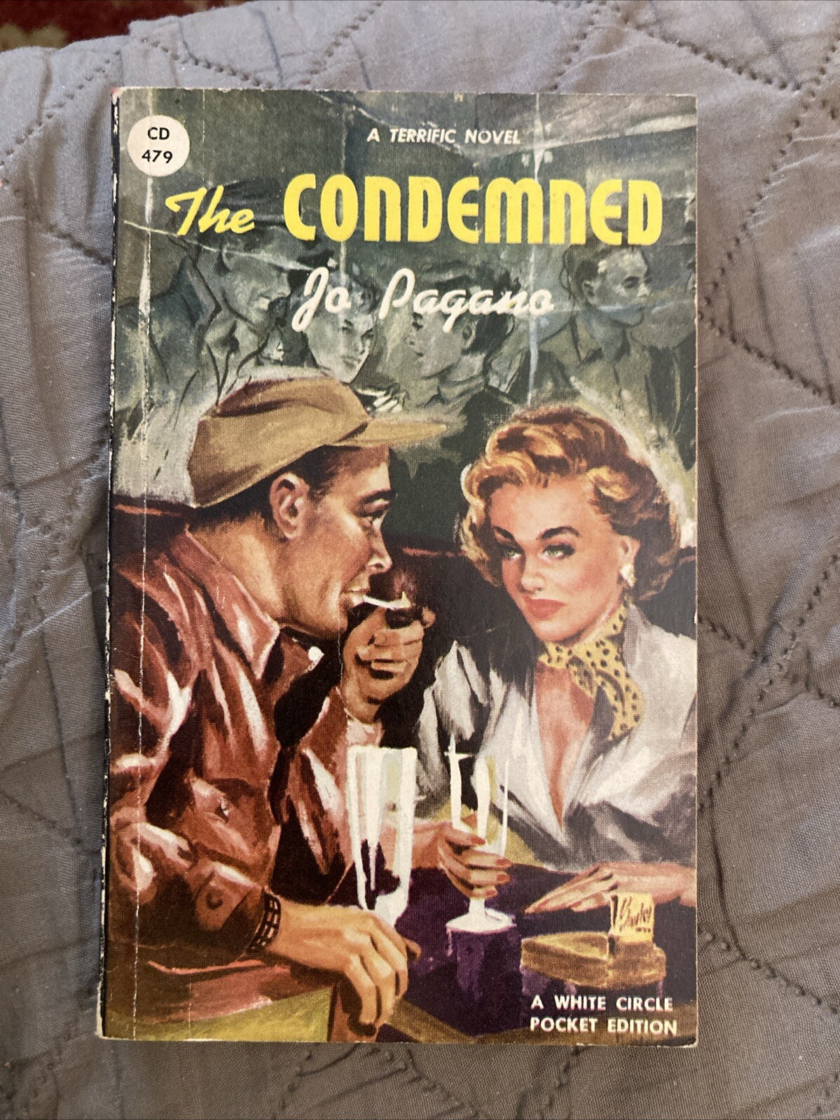 Crime Vintage Pb, The Condemned by Pagano, Canada White Circle 479, 1950, SVG