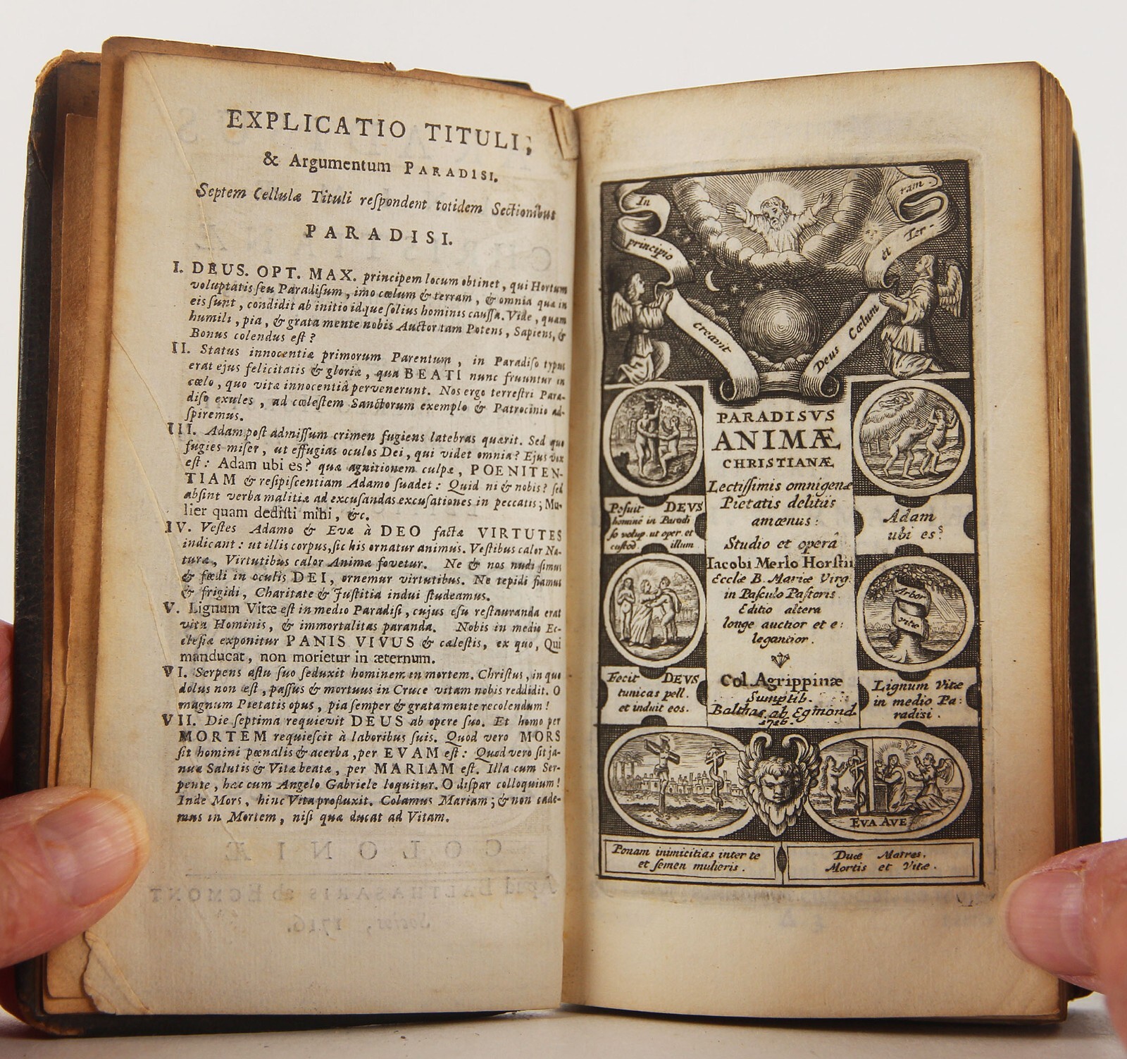 Jacob Horstius‘ Paradisus Animae Christianae 1716 Paradise of the Christian Soul