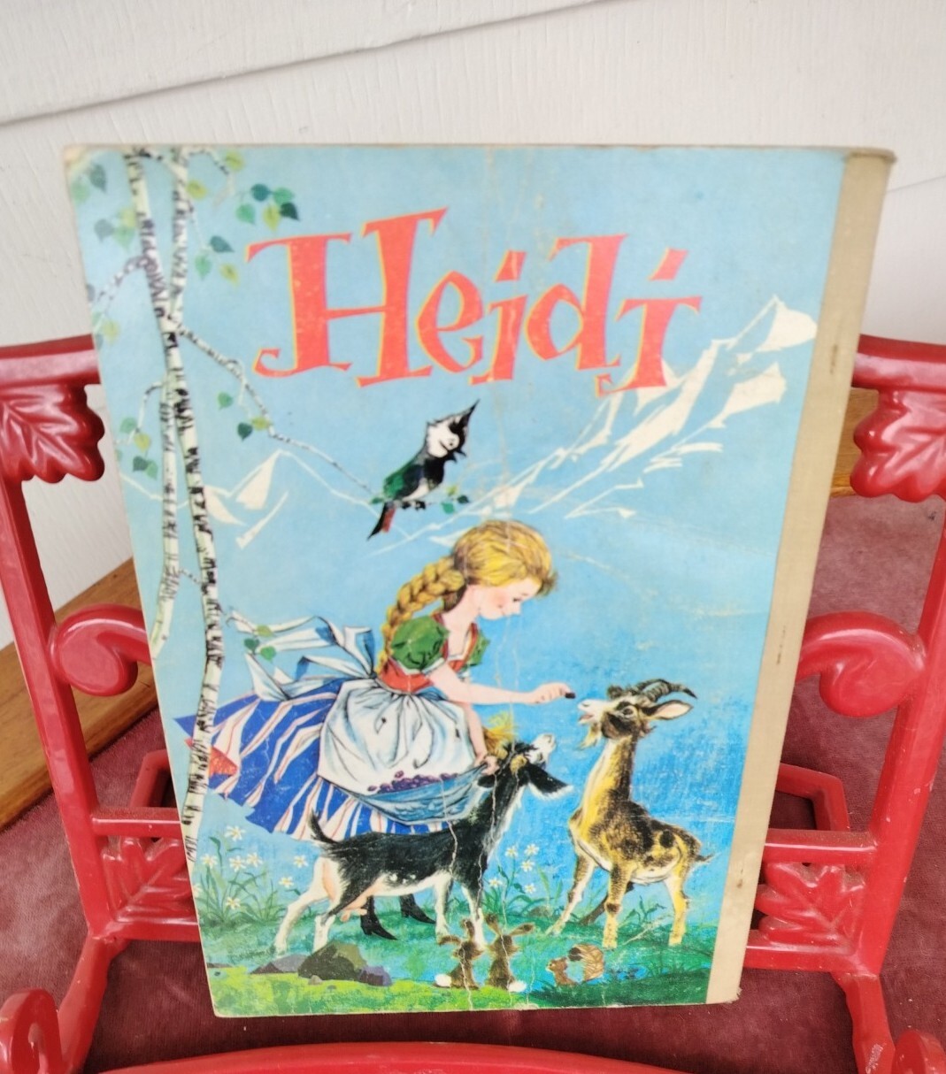 Children Book Illustrated Heidi, Story Book Adolph Treidler, Ottenheimer ,Color