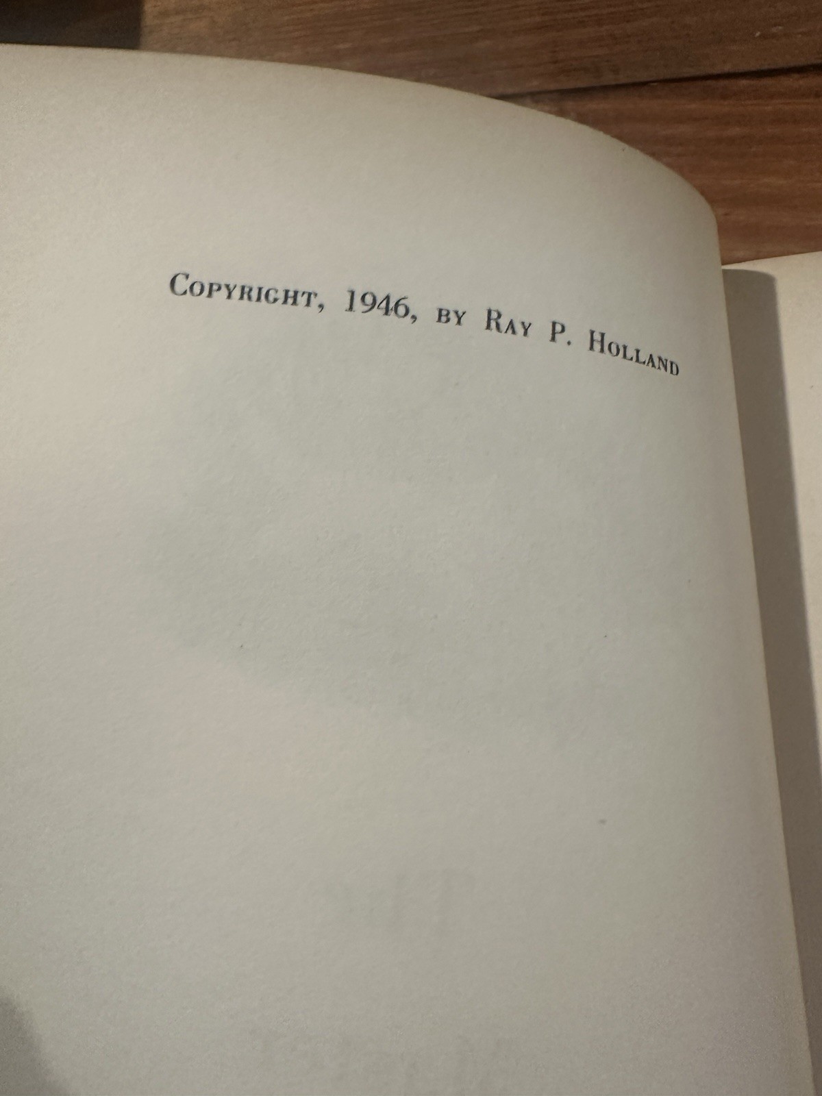The Master By Ray P Holland. First Edition