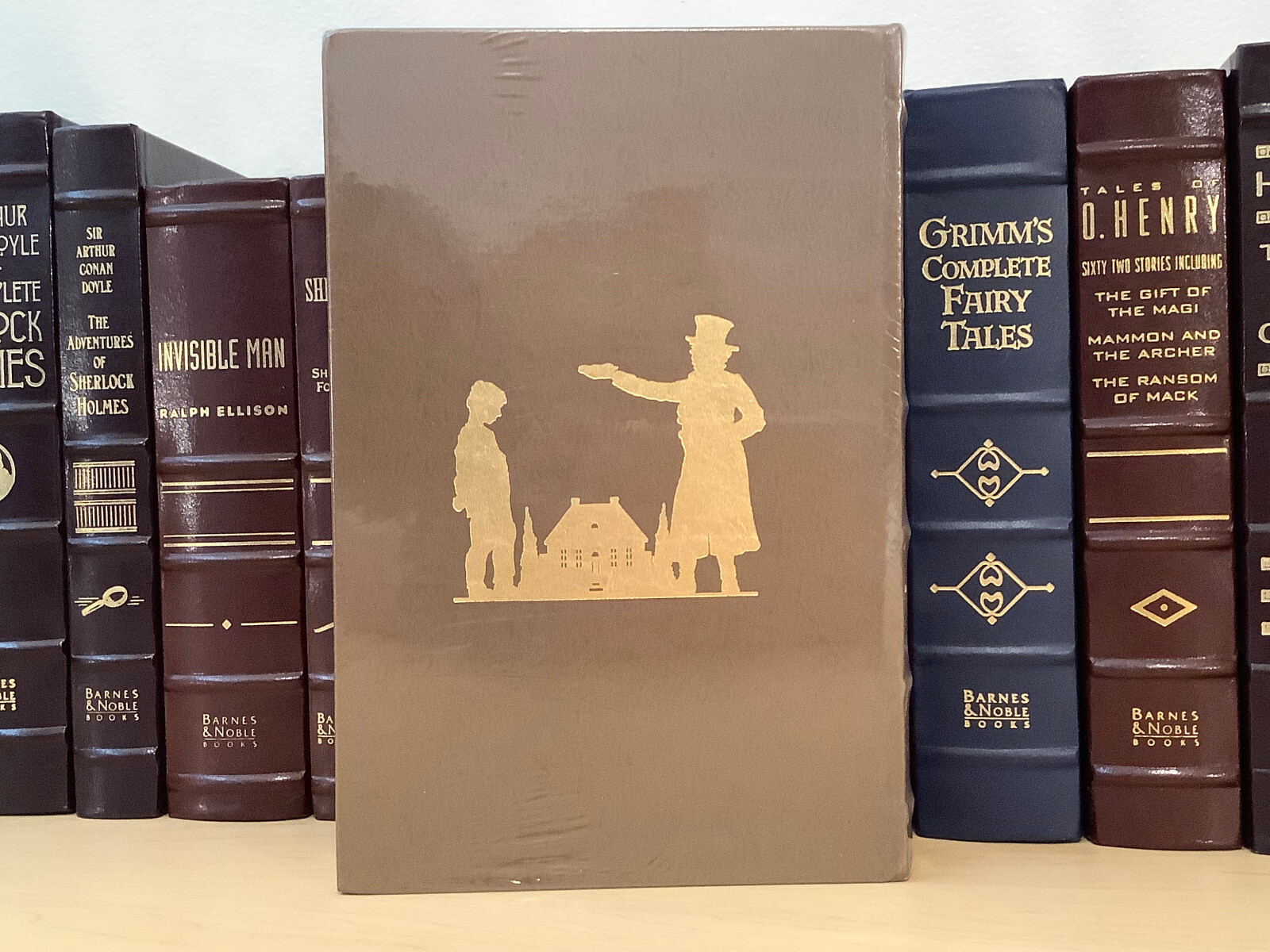 Four Novels by Charles Dickens – leather , sealed – Oliver / Christmas Carol etc