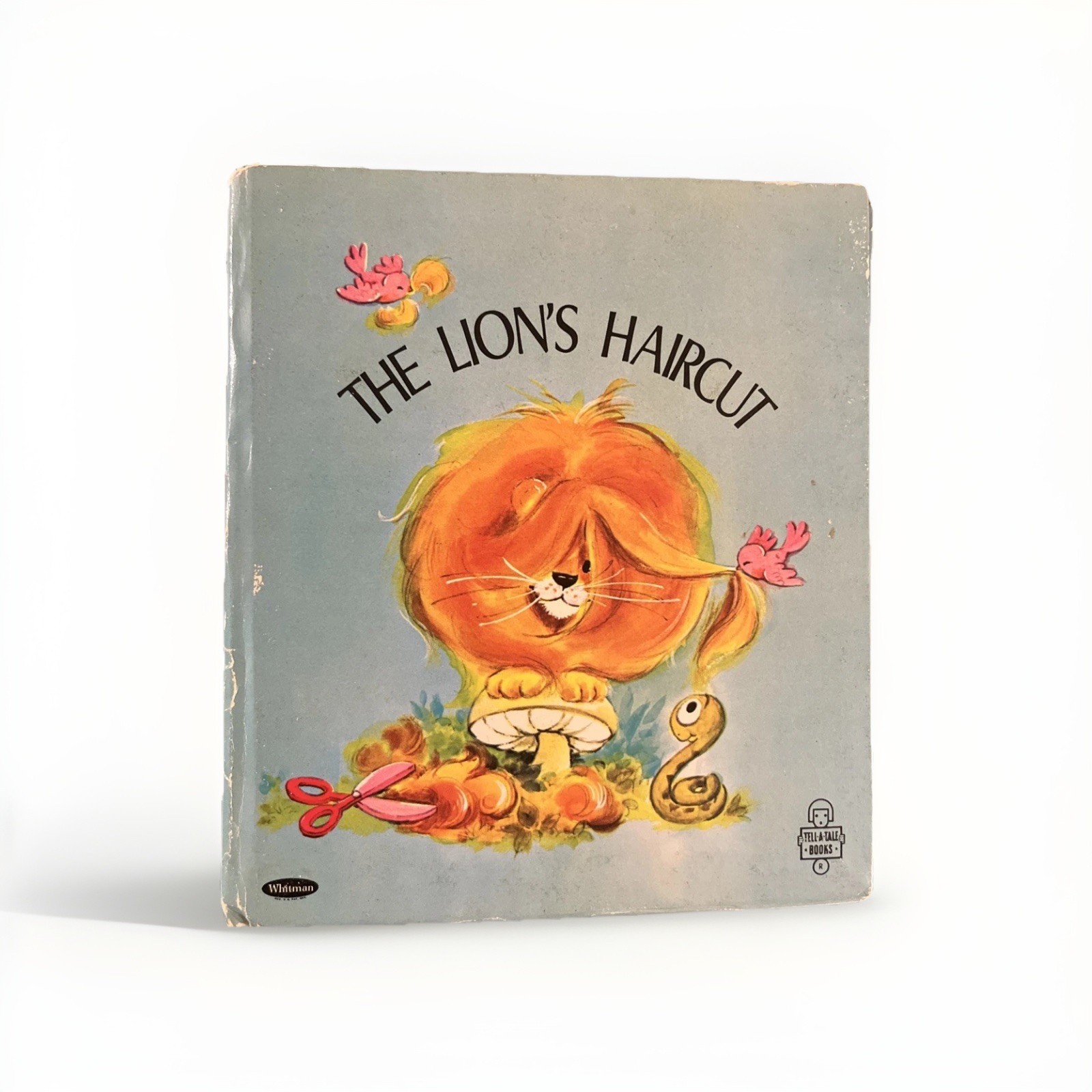 THE LION’S HAIRCUT ~ vintage children’s Whitman Tell-A-Tale Book ~ Eugenie, 1969