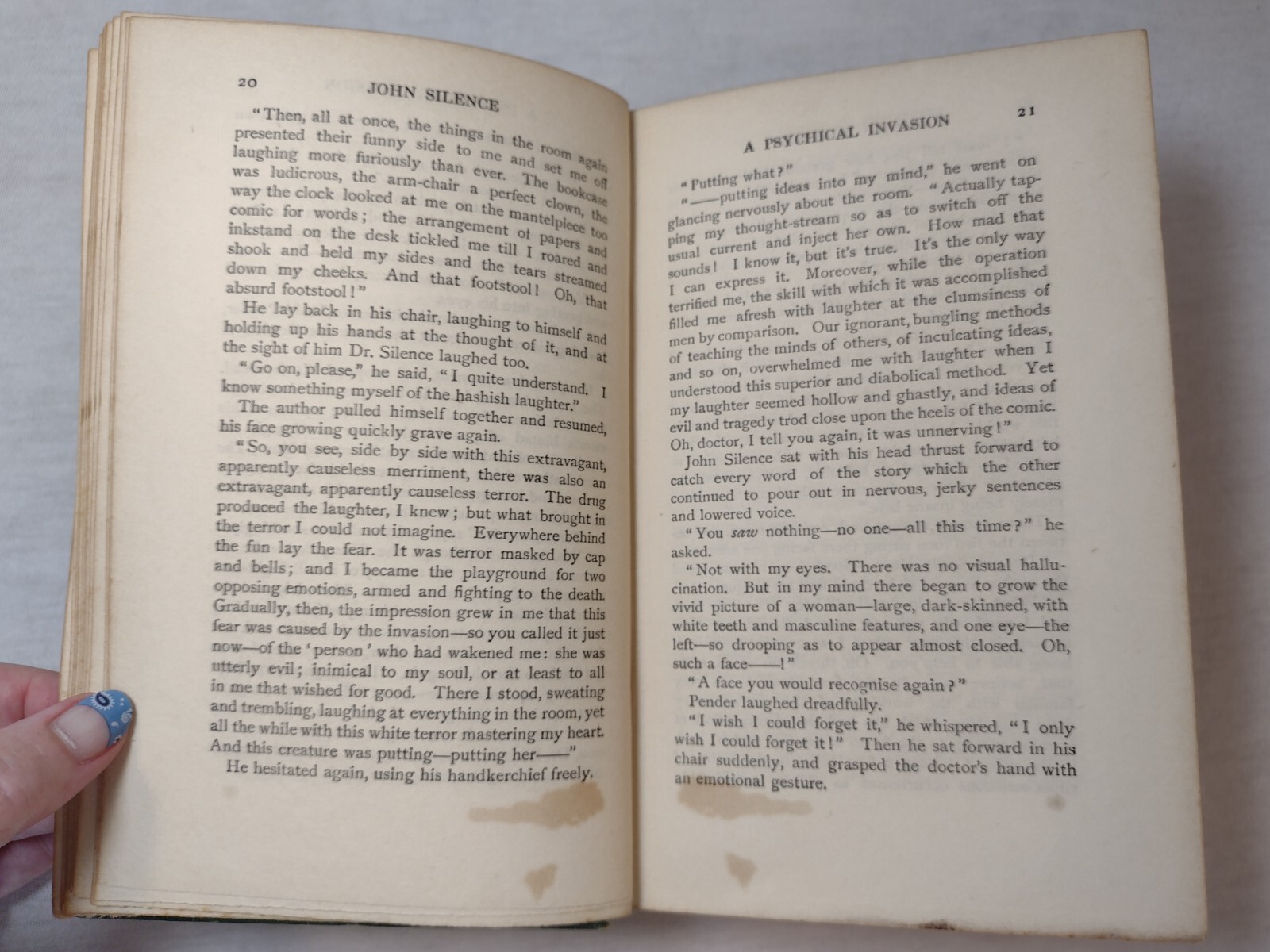 John Silence Physician Extraordinary by Algernon Blackwood 1916 scarce edition
