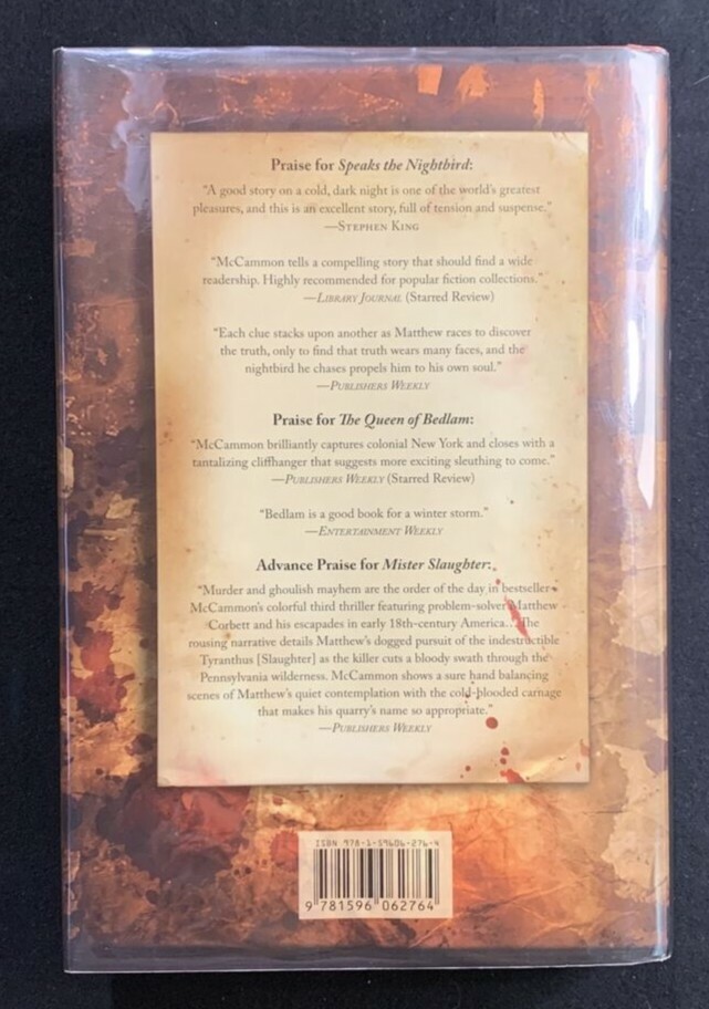 Cardinal Black & Mister Slaughter Signed Robert McCammon 1st Edition