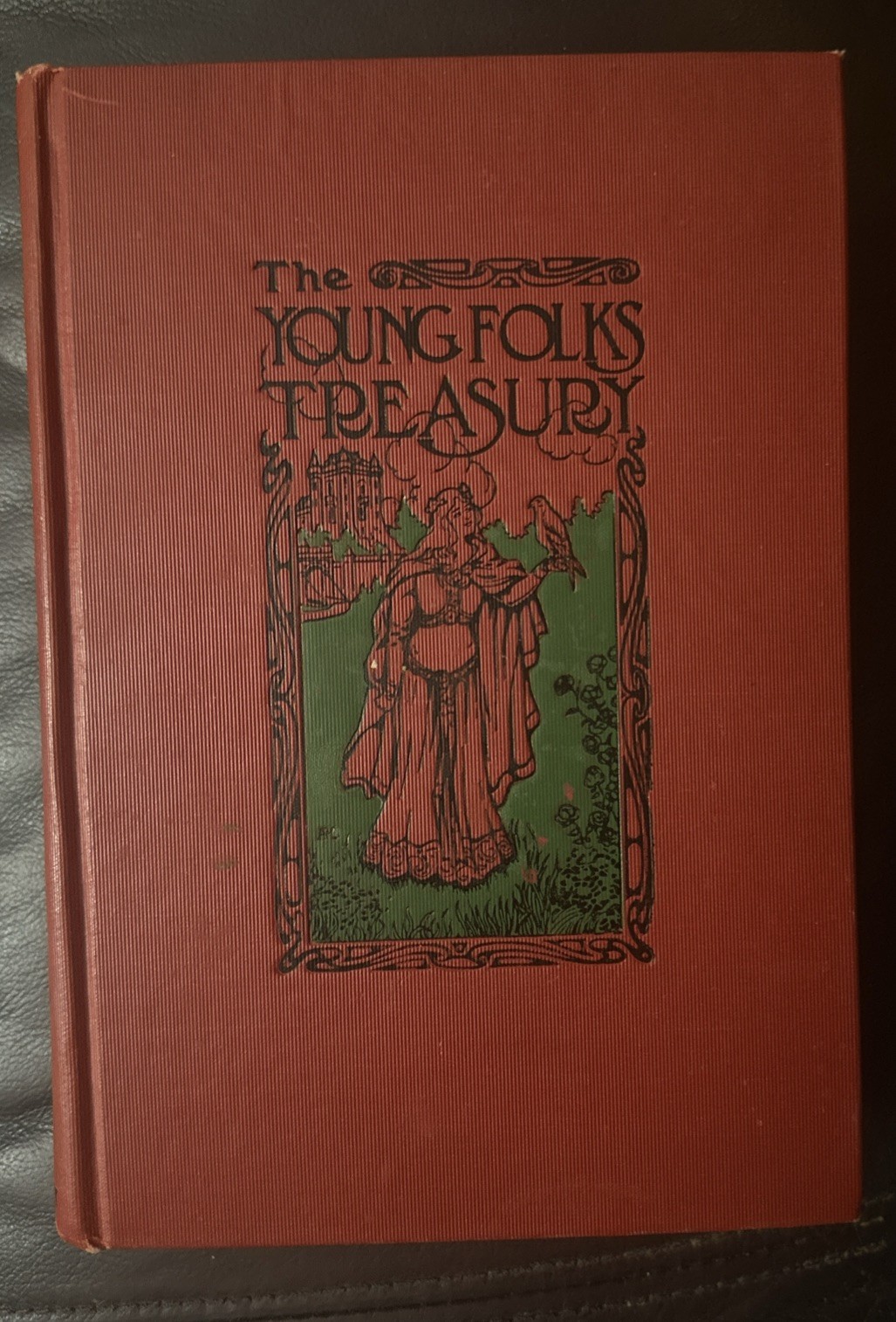 Young Folks Treasury Vol XII Music And Fine Arts 1906 HB Book Illustrated Red