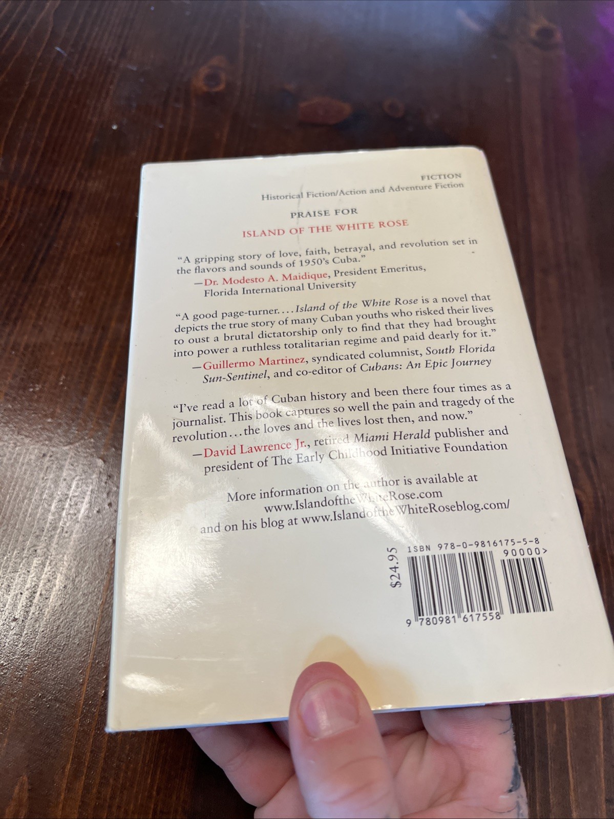 Island of the White Rose A Novel by R Ira Harris signed HC DJ 2013 ?