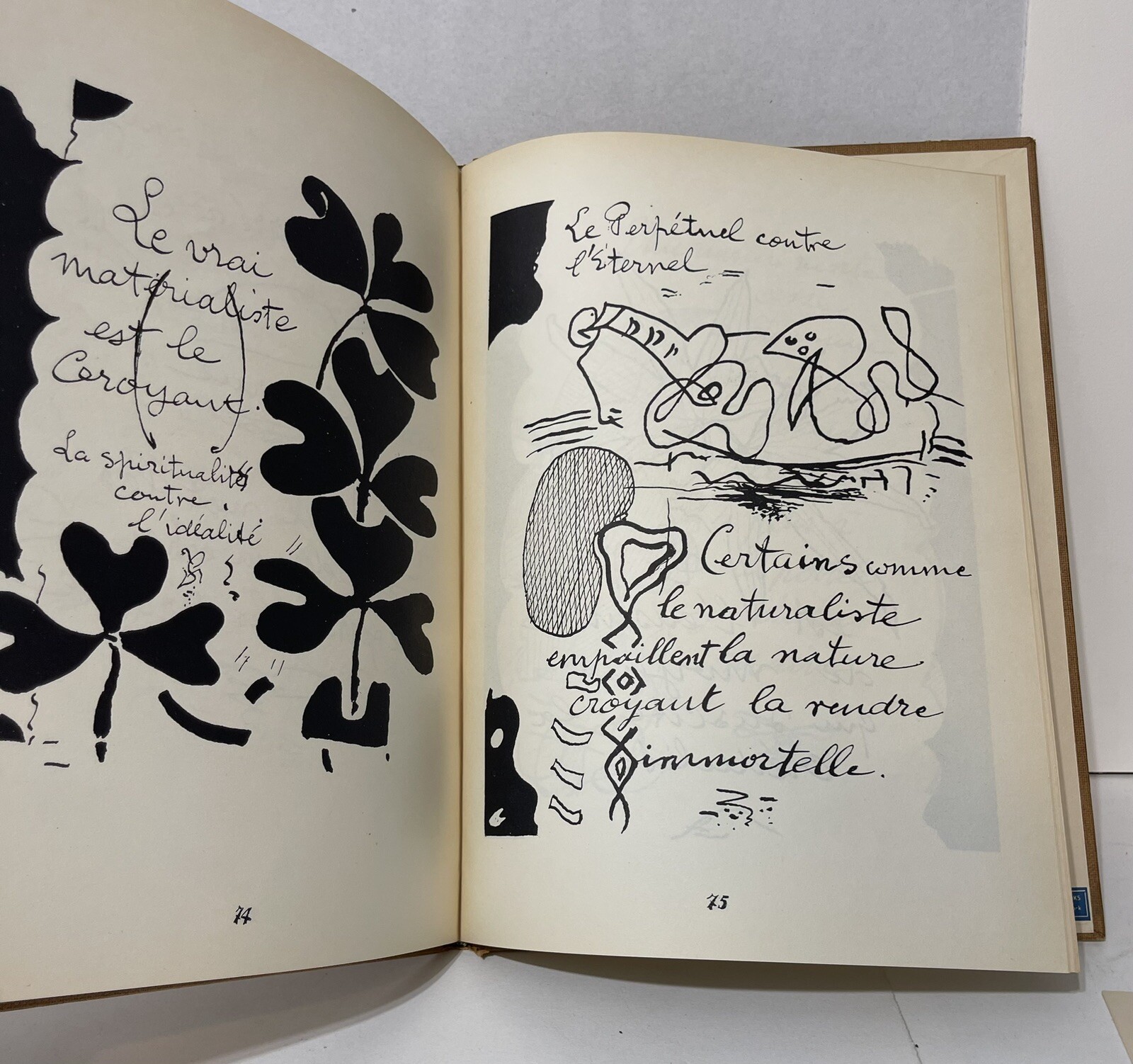 Braque, Georges – Cahier de Georges Braque 1917-1947 Plus Translation 1st E HC