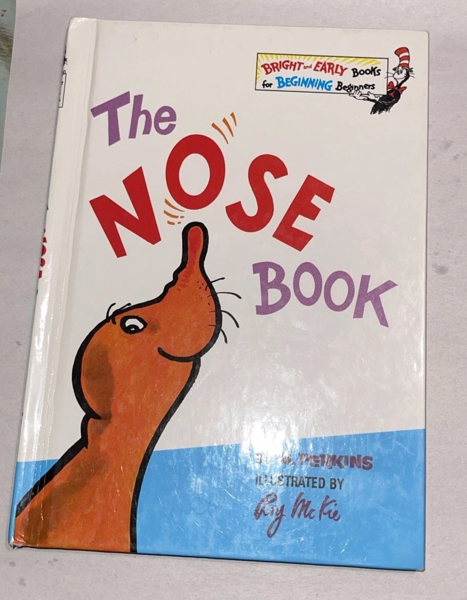 Vintage Dr. Seuss The Nose Book by Al Perkins 1970 Book Club Edition Hardcover