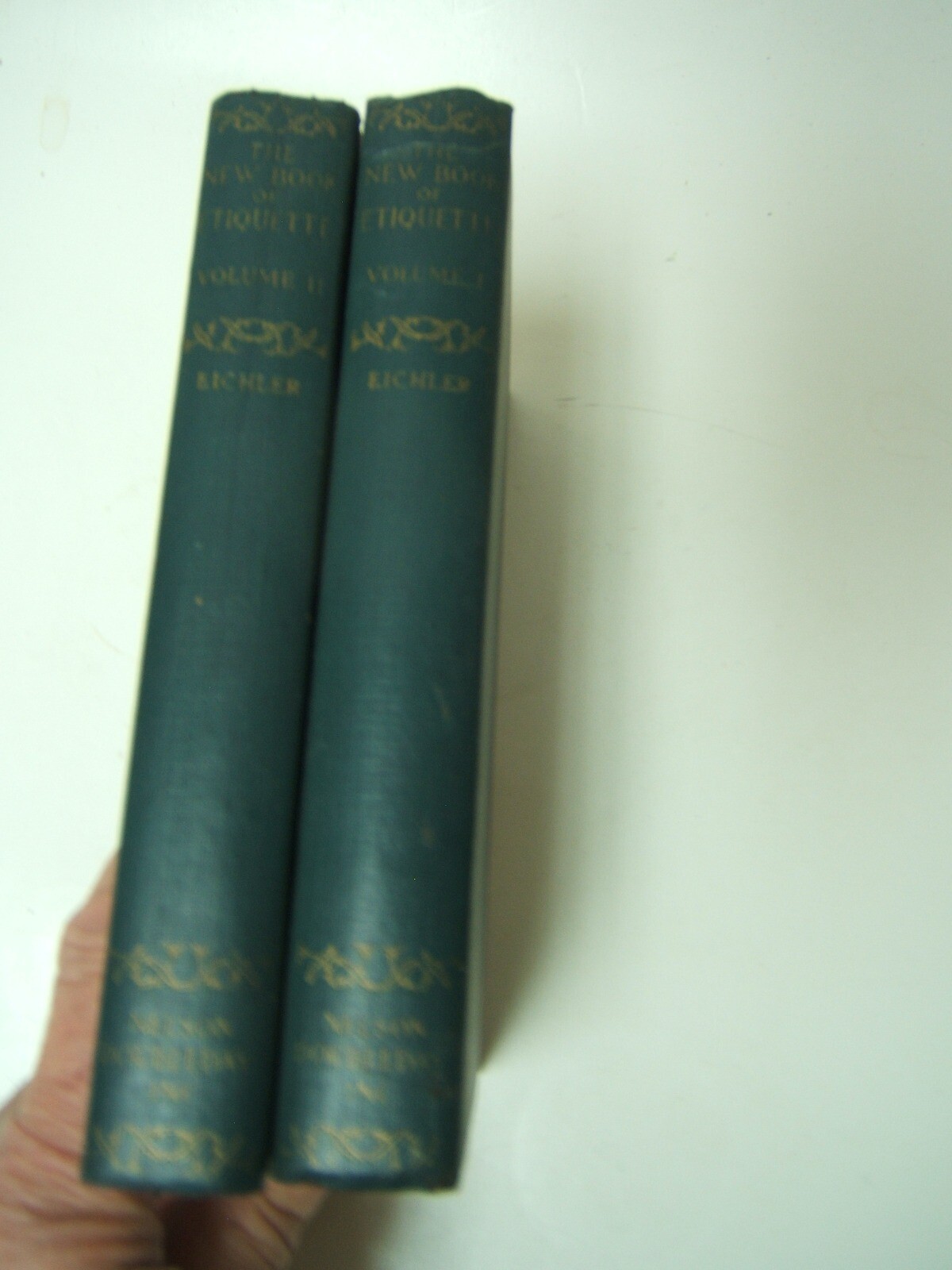 New Book of Etiquette 2 Volume Set Lillian Eichler 1924 First Edition Rare