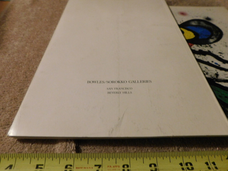 Mirò – Loeuvre Graphique Joan Miró Musee D Art 1974 The Last Lithographs 1987