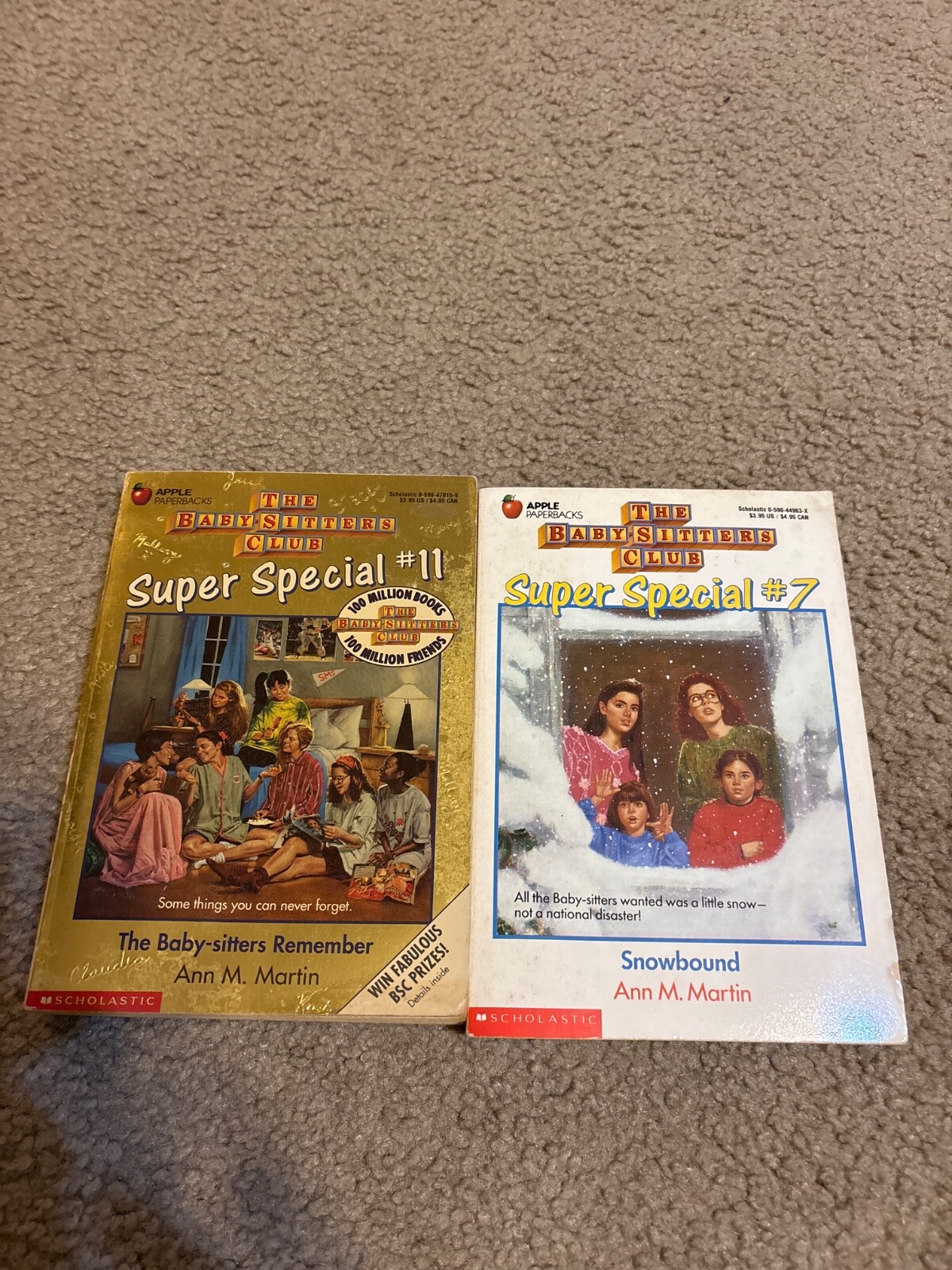 The Babysitter’s Club Super Special #7 & #14 Vintage Novel Book Ann M Martin