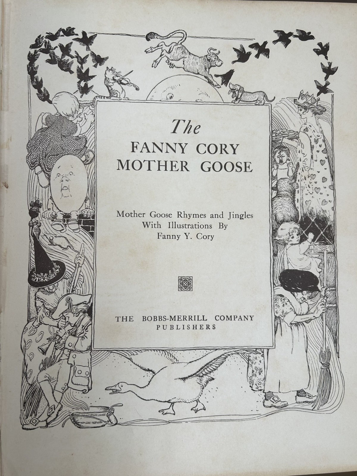 Vintage The Real Mother Goose – The Bobbs-Merrill Company – Copyright 1913
