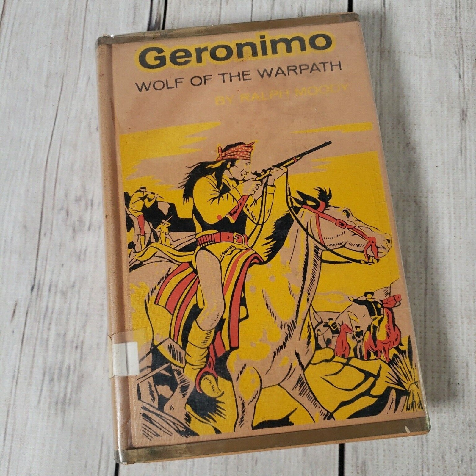 Landmark Geronimo Wolf of the Warpath 1958 Ralph Moody 1st Printing Library Ed