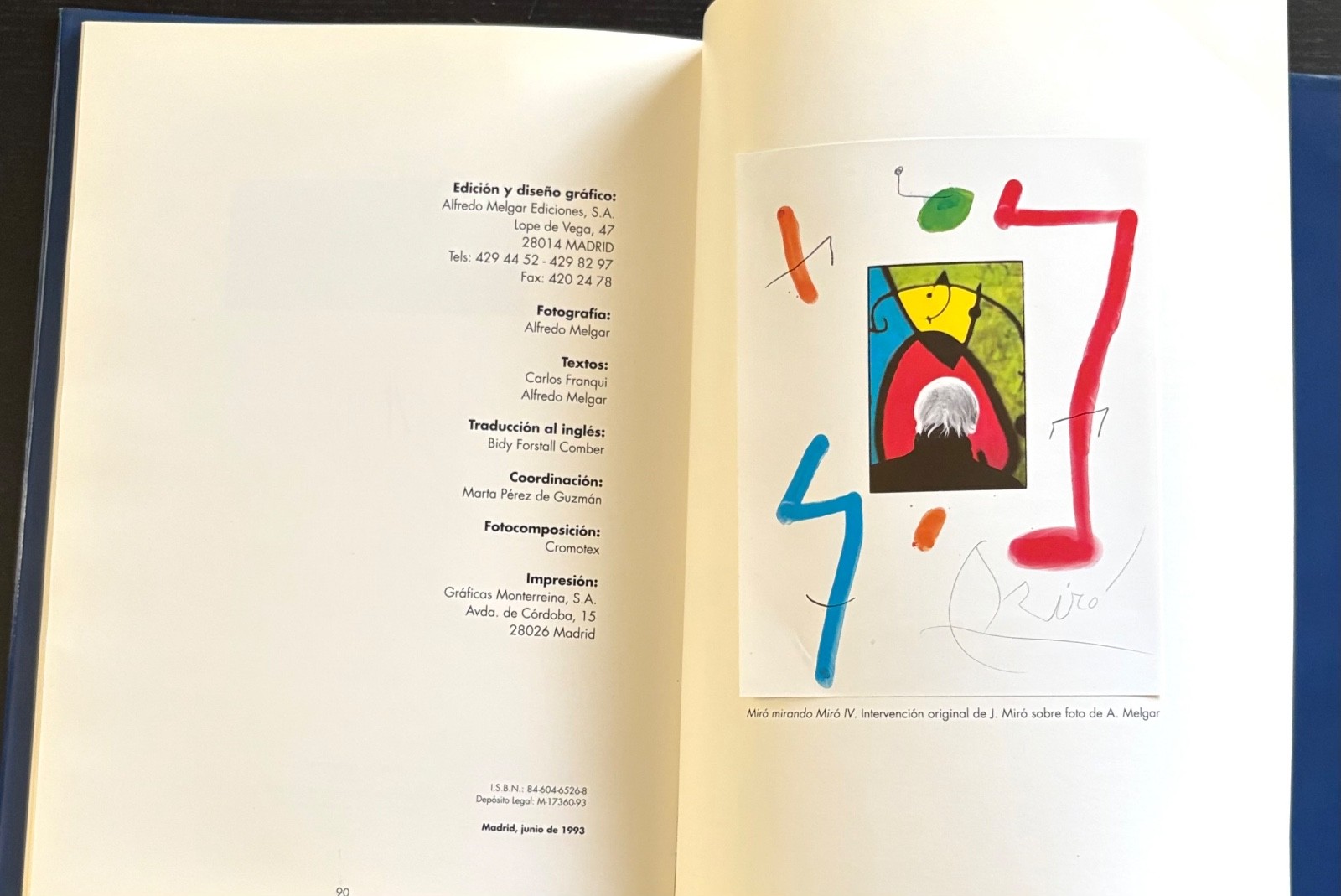 JOAN MIRO: WORKS ON PAPER 1960’S- 1970 – 1ST ED. – 1993 – SPANISH/ENGLISH – DJ.