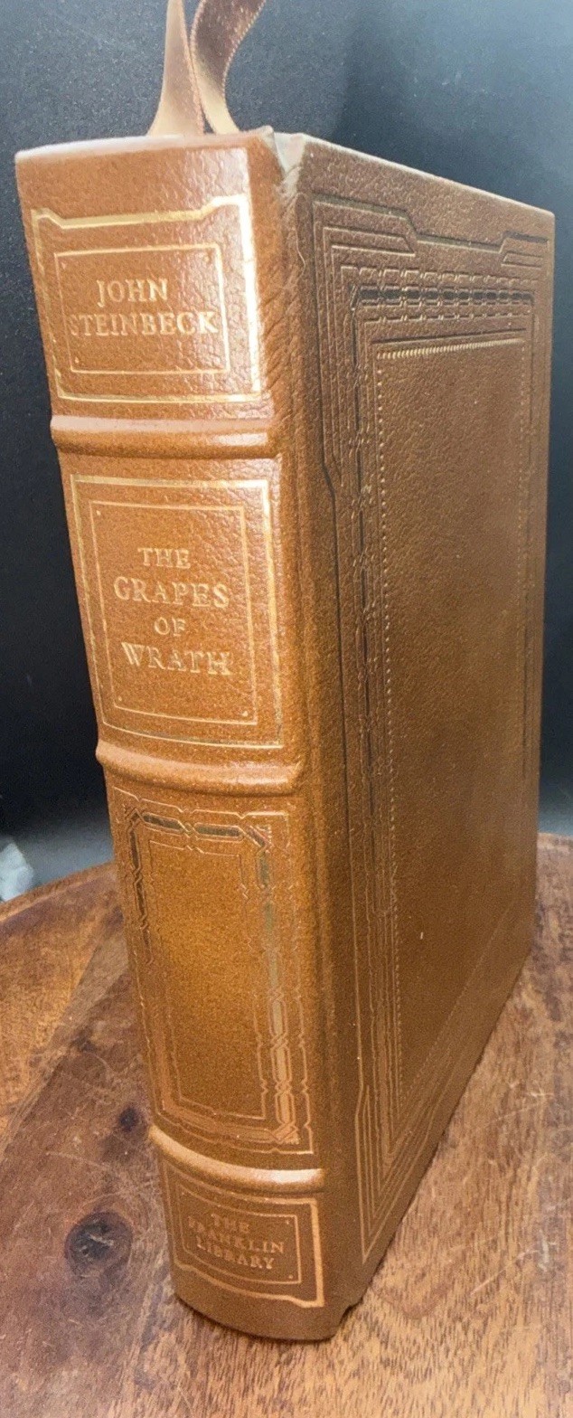 VTG Grapes of Wrath By John Steinbeck – Franklin Library Pulitzer 1980 Leather