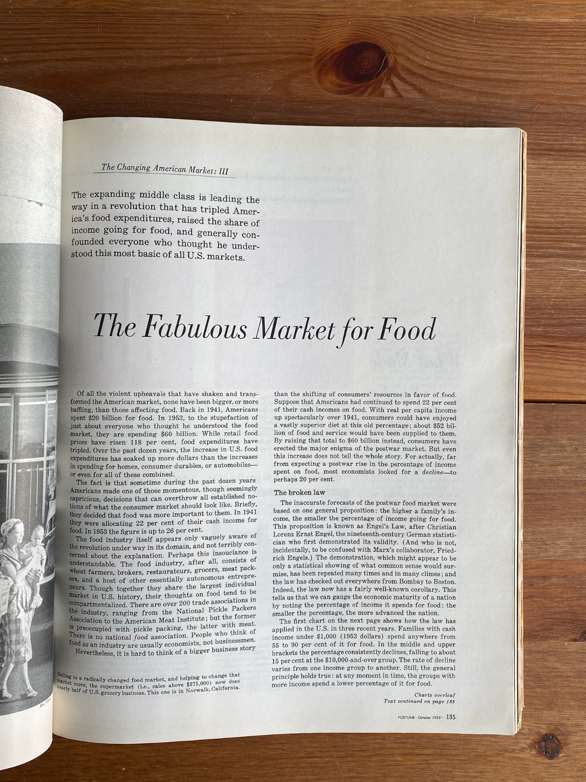 Postwar Business ~ Fortune October 1953 ~ Food Market Automation Wall Street
