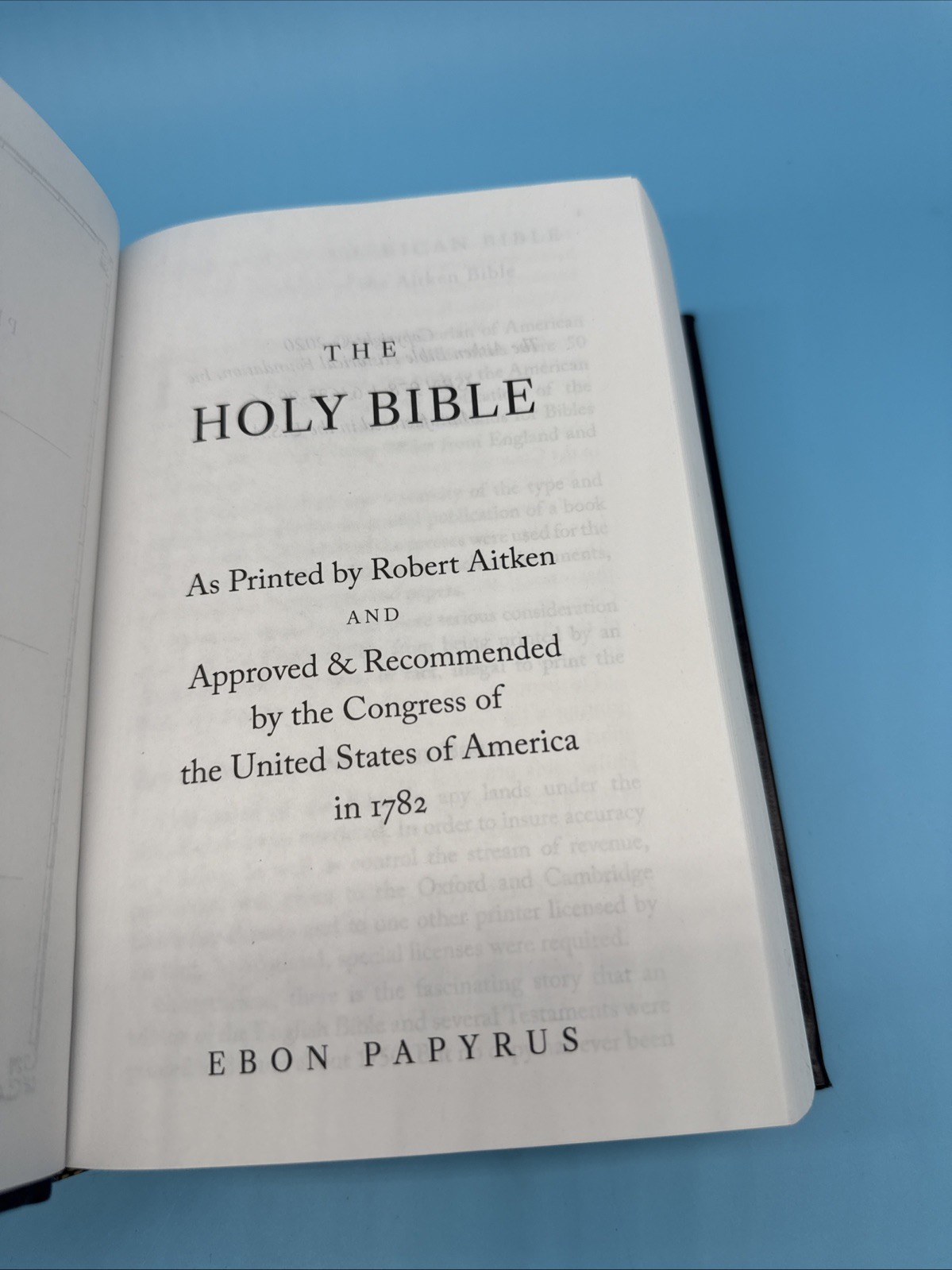The Aitken Bible- First American Bible (2020) Approved & Recommended by Congress